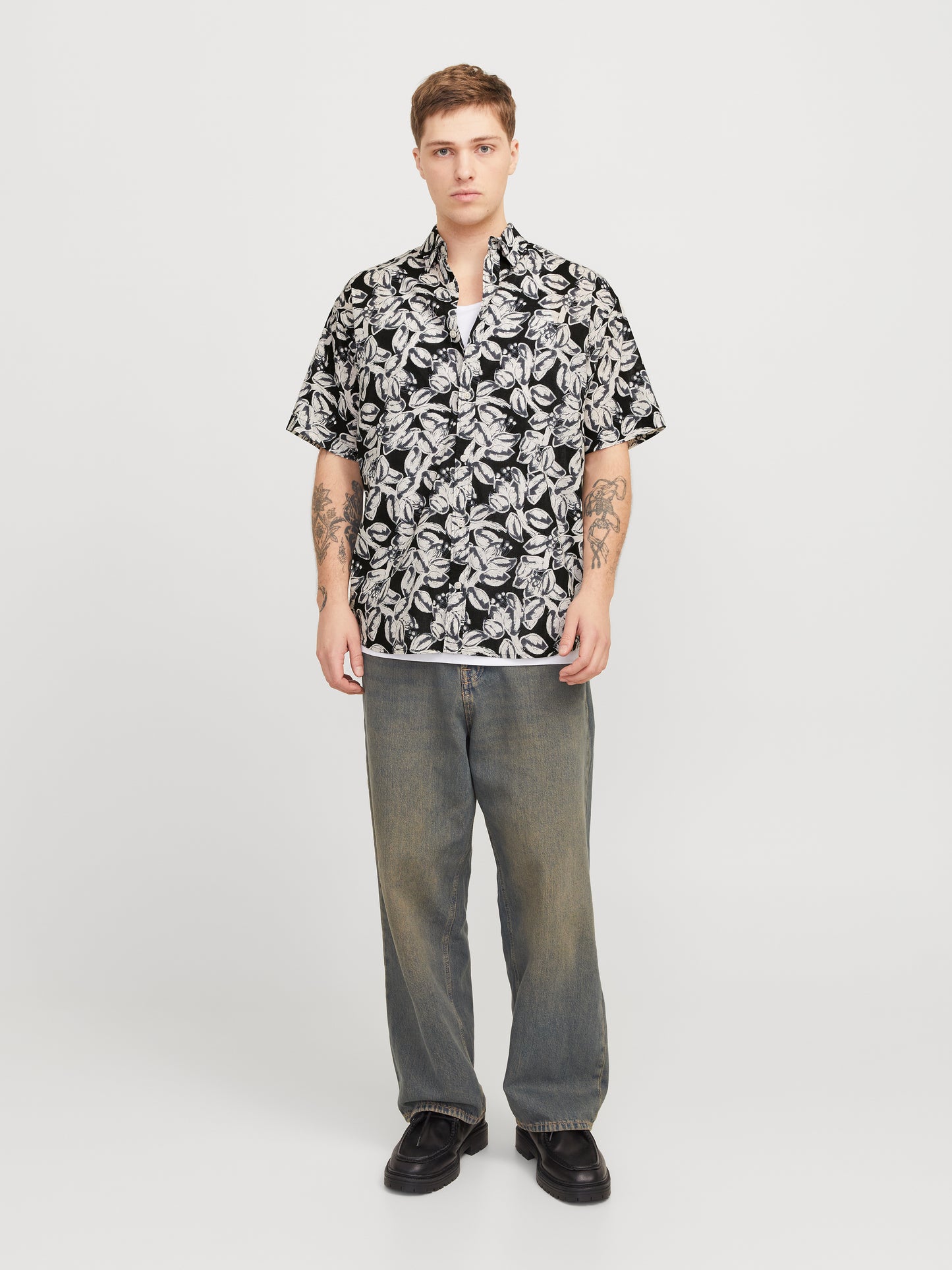 JORJOSHUA SPLIT AOP SHIRT SS LN