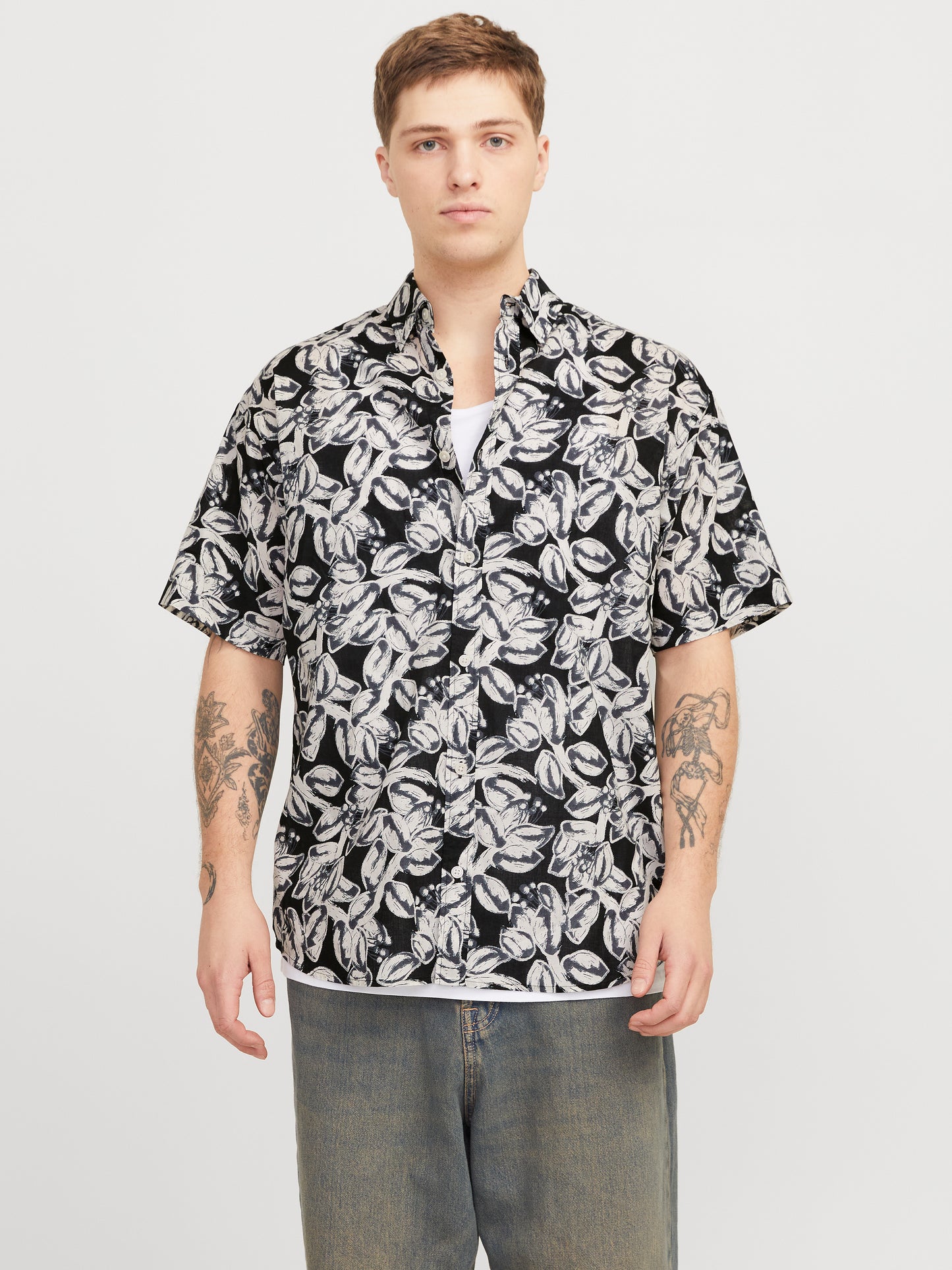 JORJOSHUA SPLIT AOP SHIRT SS LN