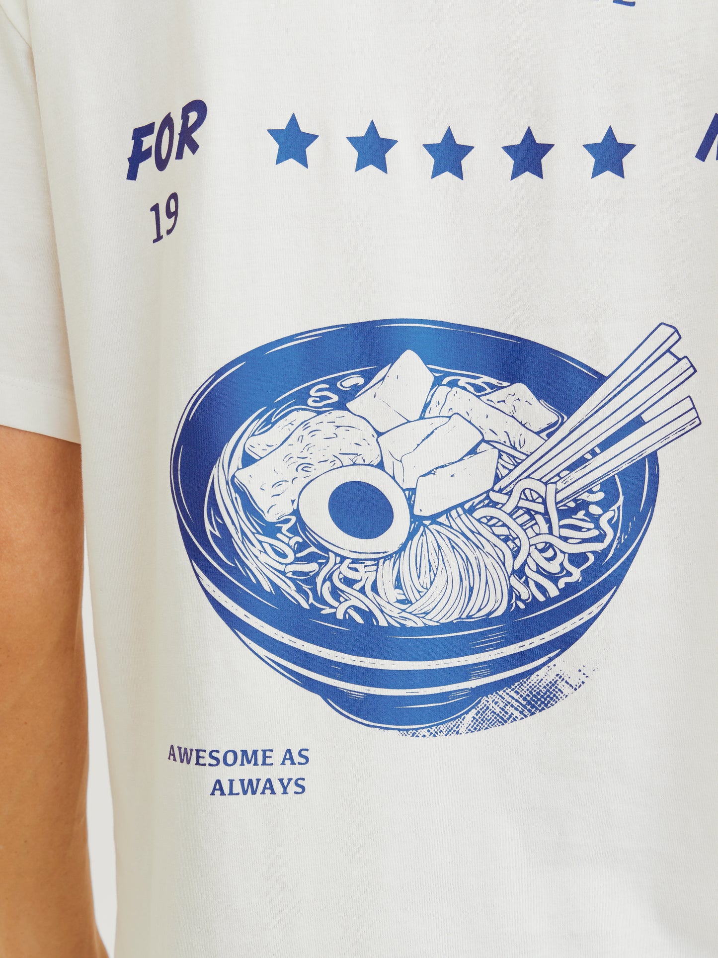 JJCHARGE PRINTED TEE SS CREW NECK LN