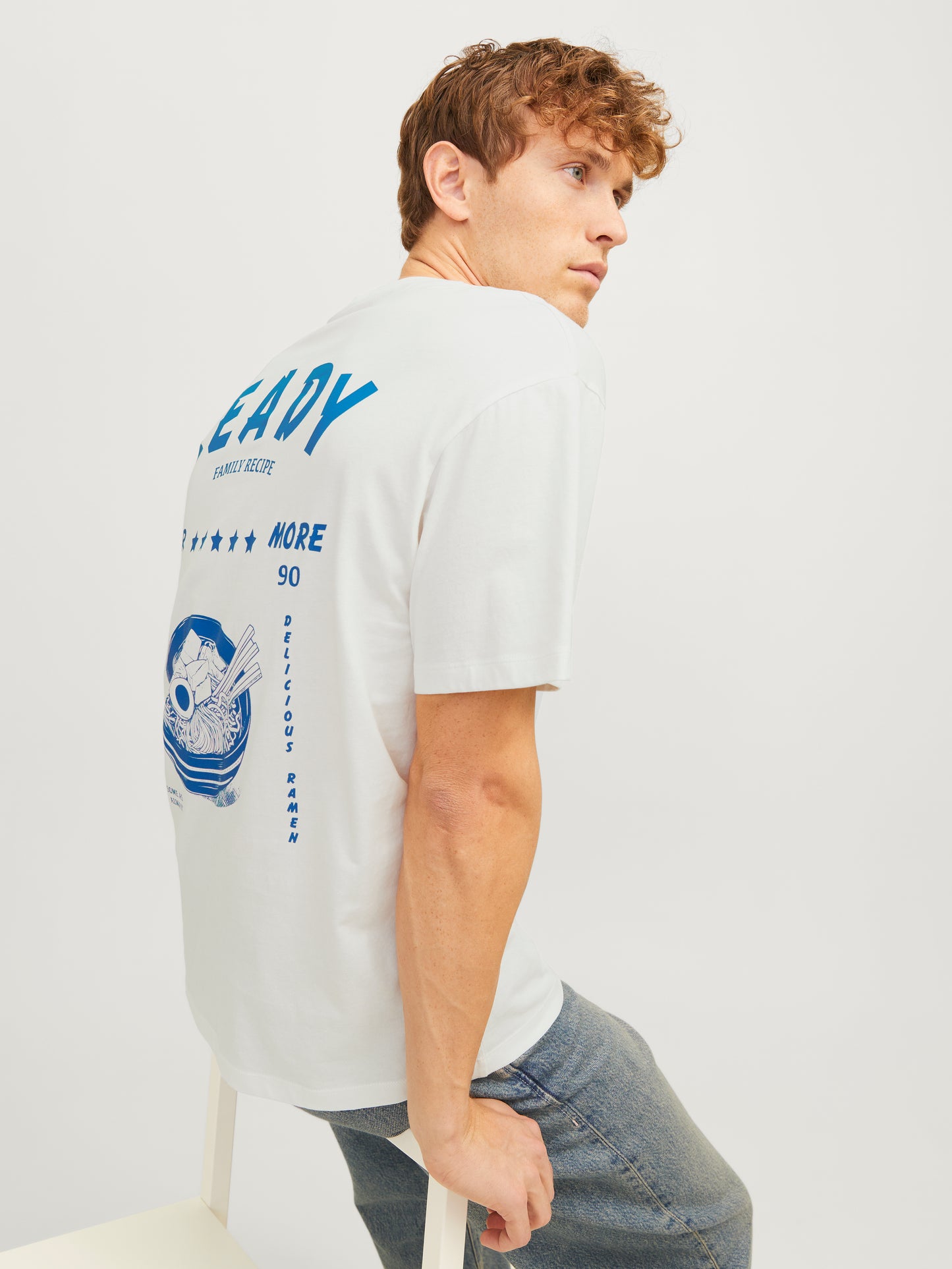 JJCHARGE PRINTED TEE SS CREW NECK LN