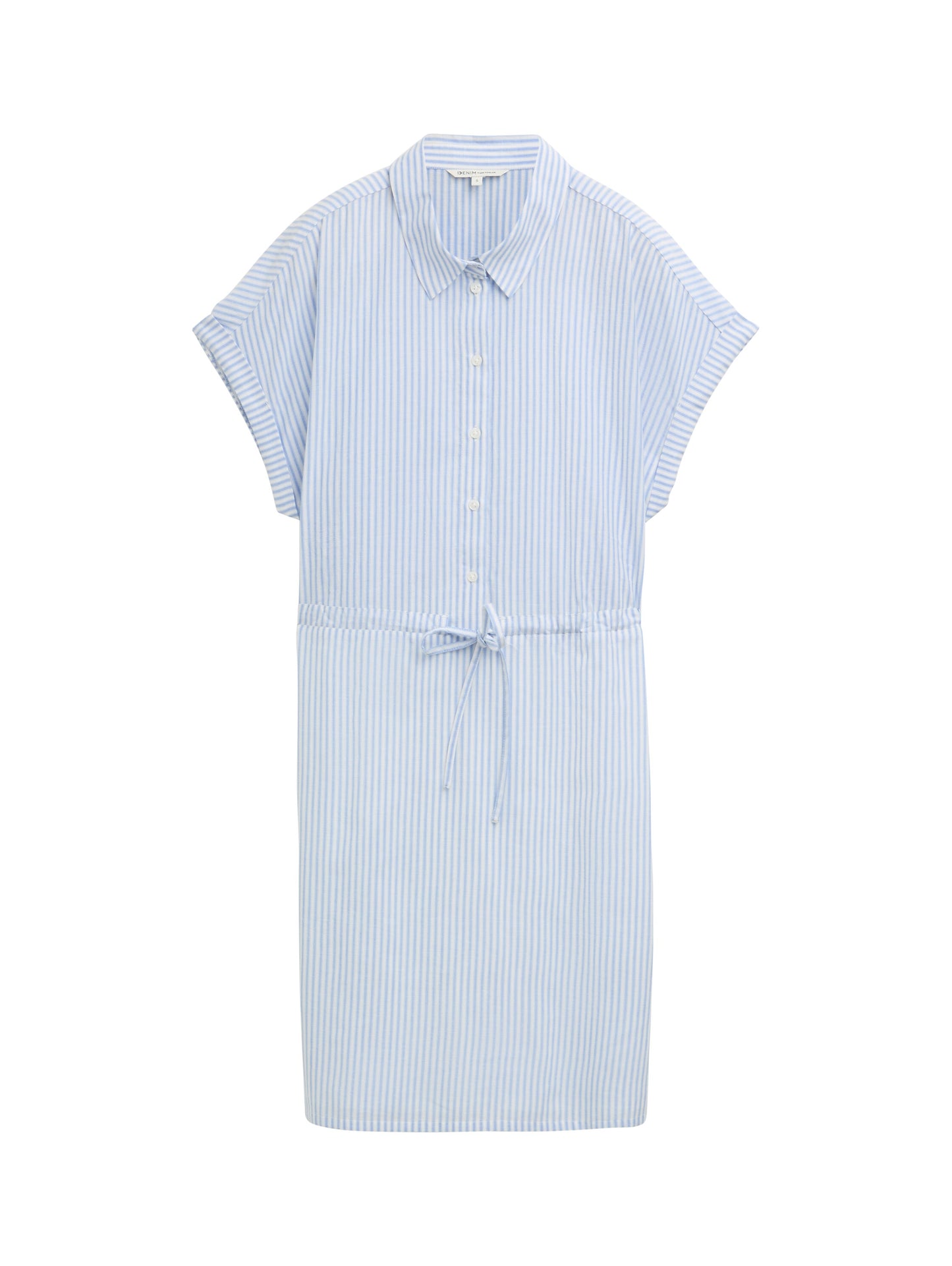 Mini-Blusenkleid mit Streifenmuster