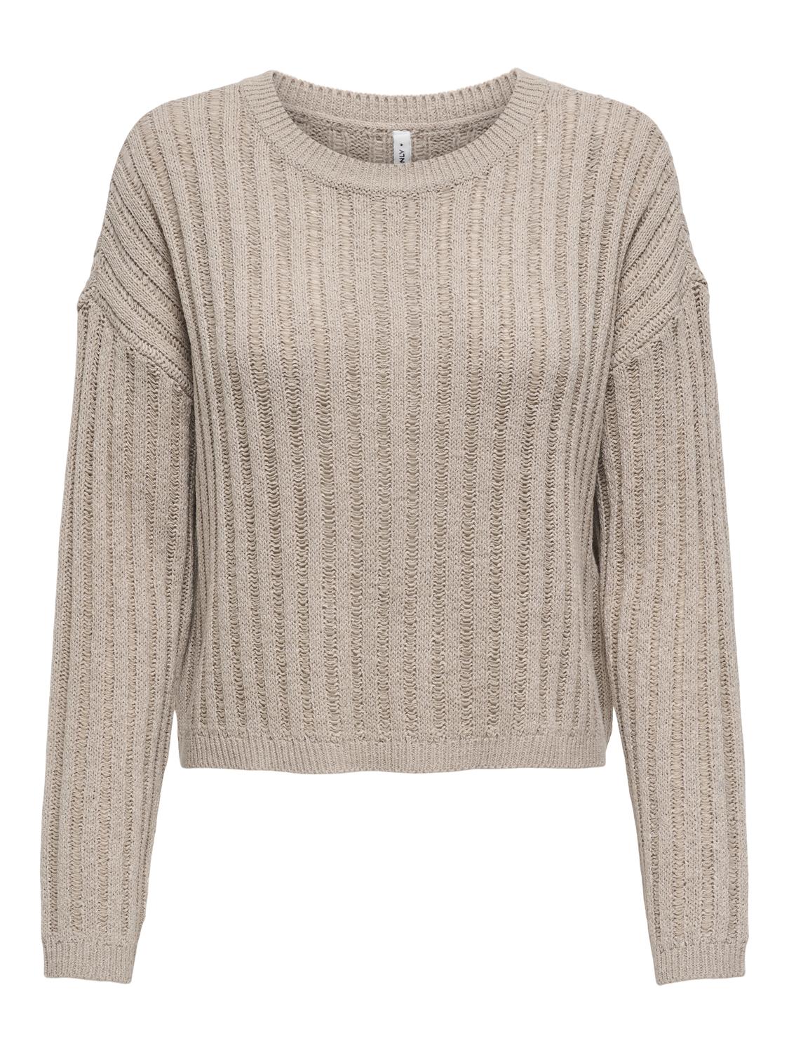 ONLSUNNIES LS STRUCTURE O-NECK CC KNT