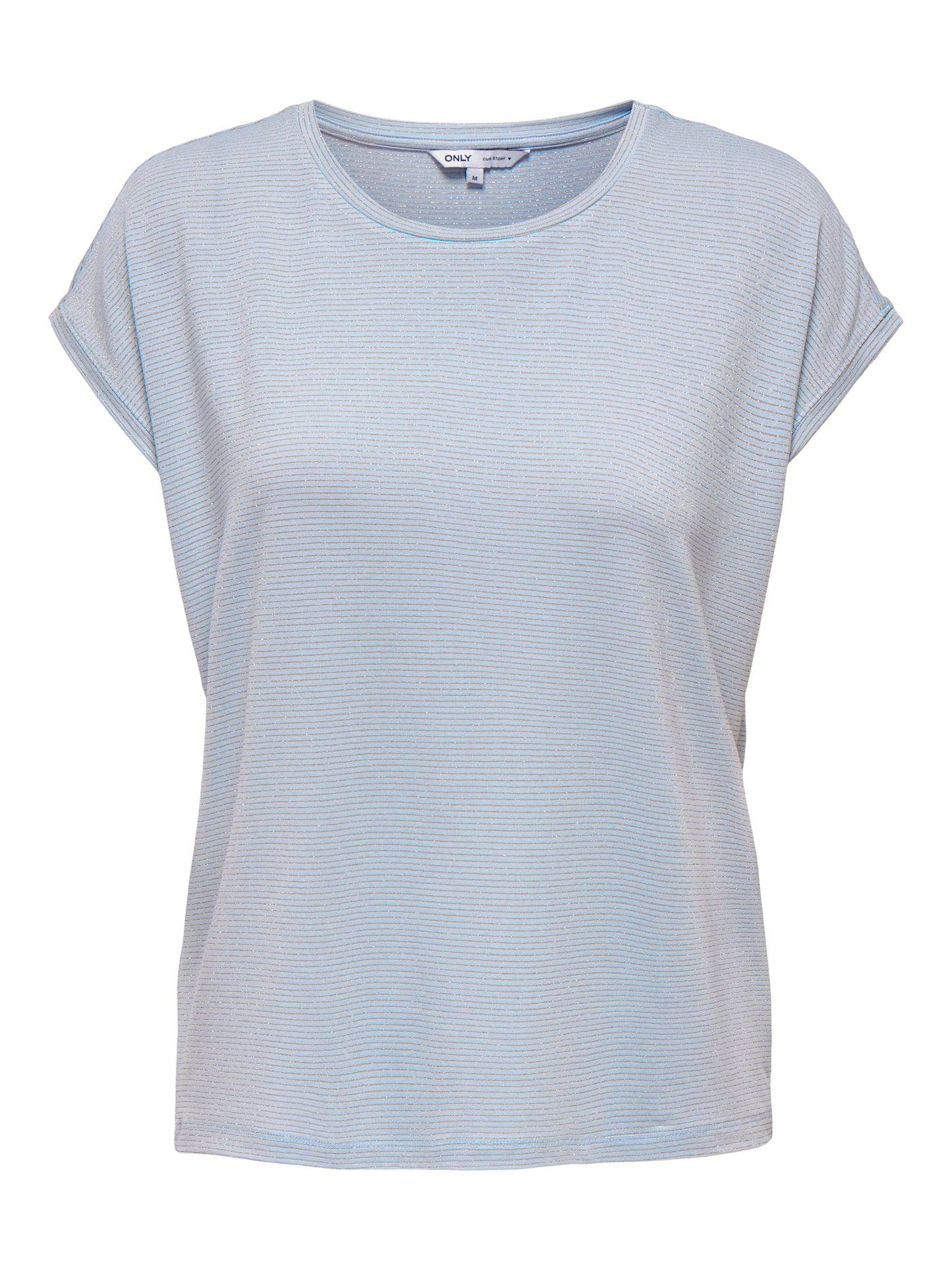 ONLCLAUDIA S/S GLITTER TOP NOOS JRS