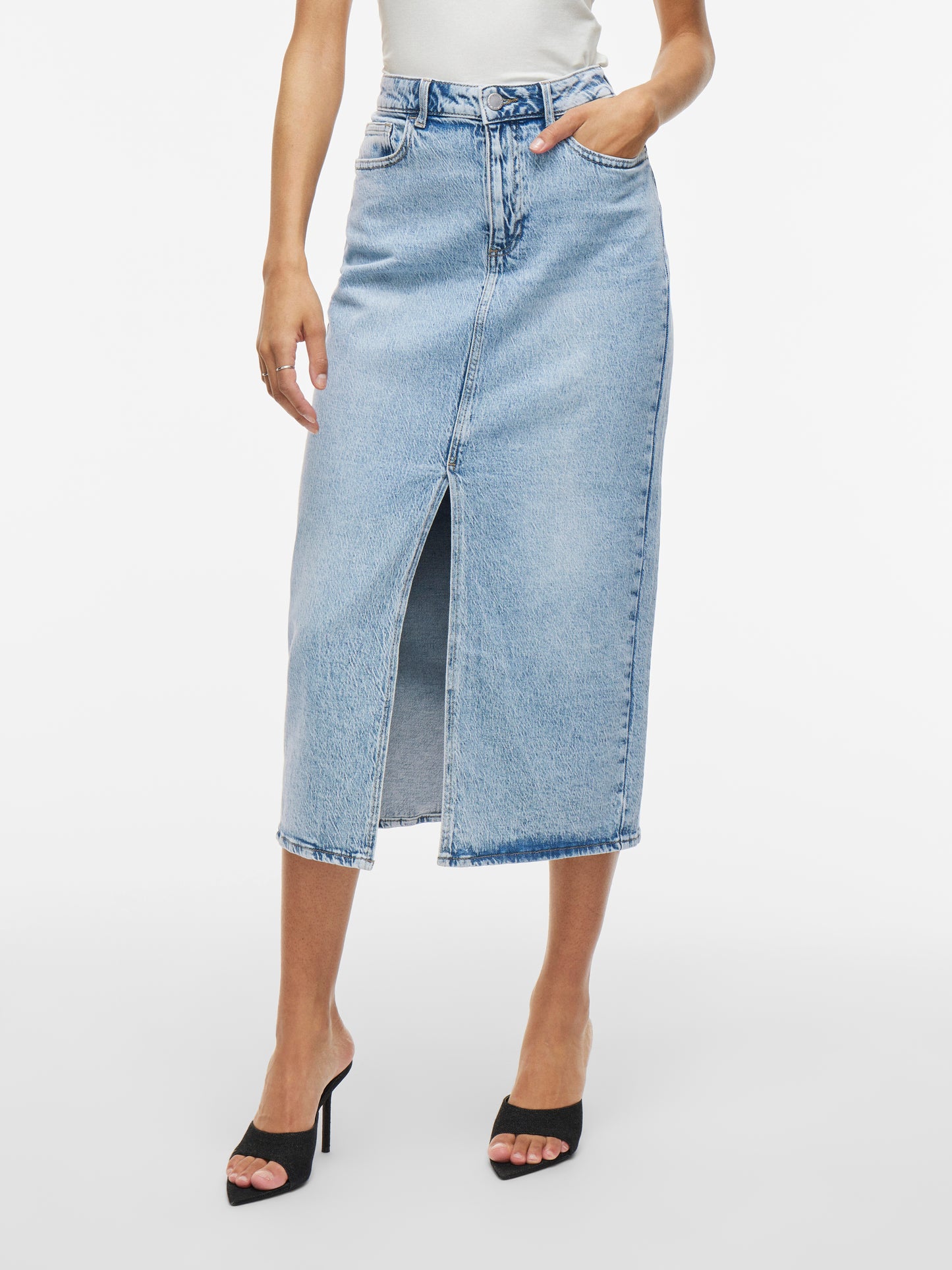 VIJAF HW MIDI DENIM SKIRT-NOOS