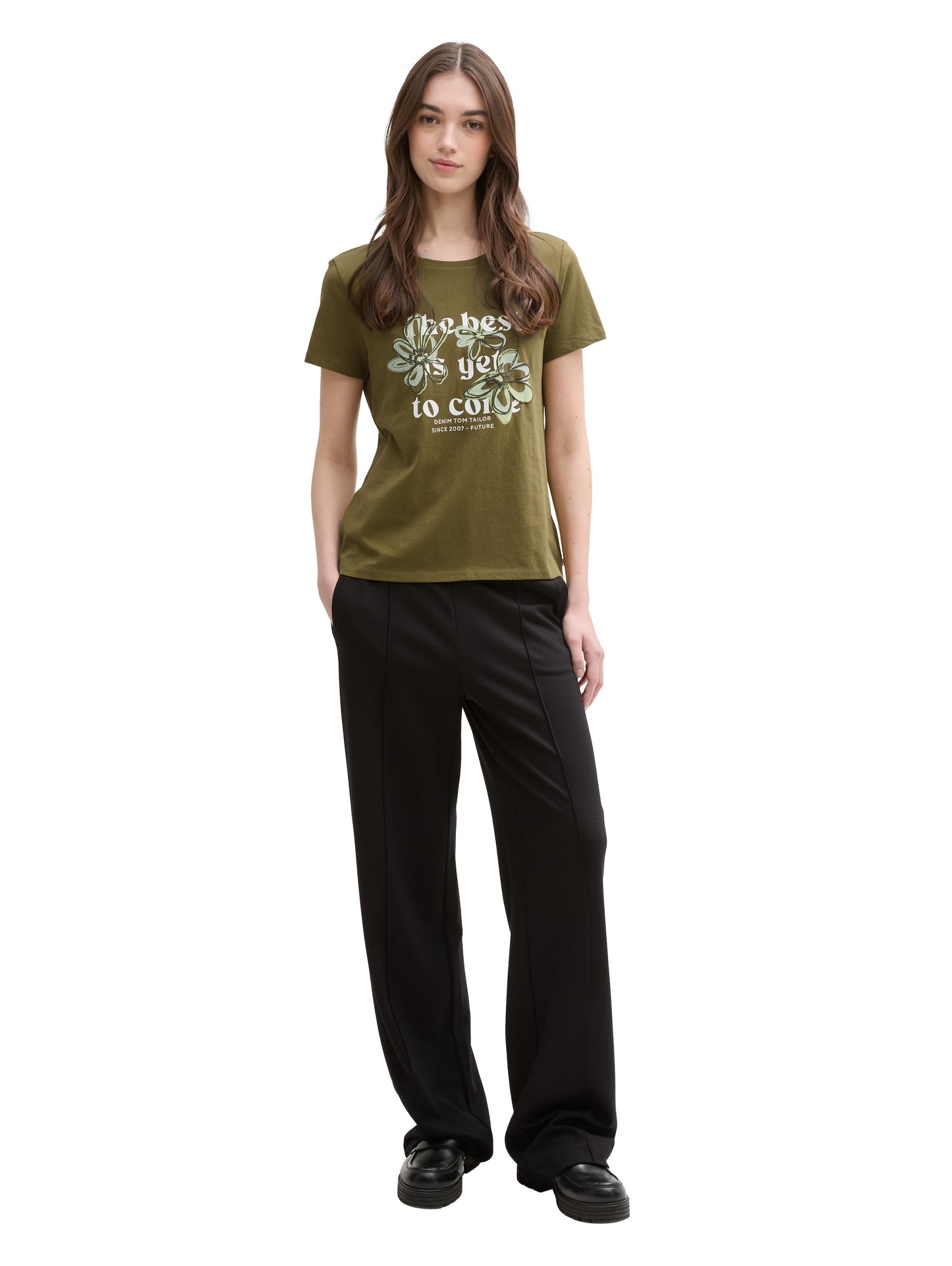 T-Shirt mit Blumen-Print