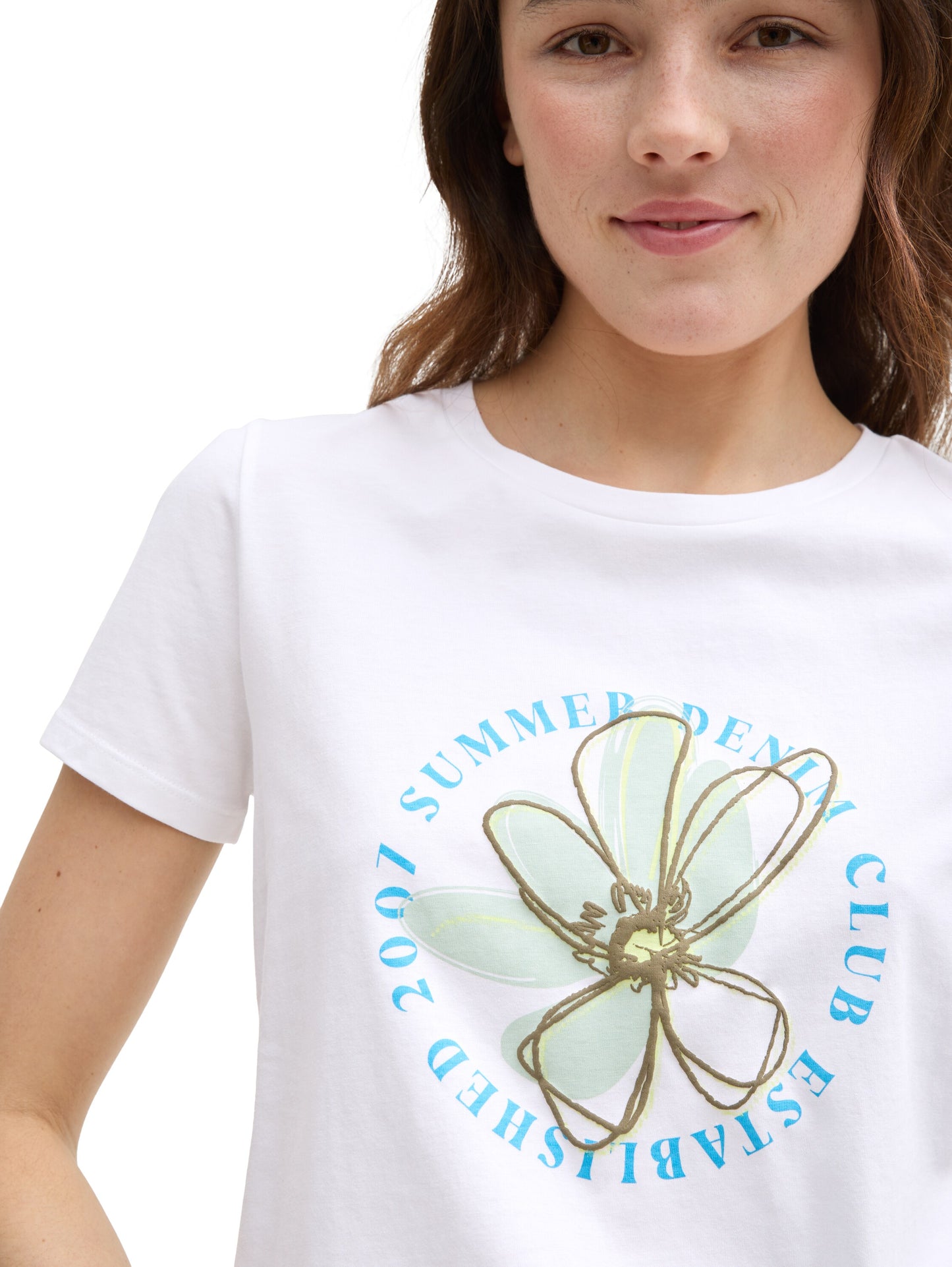T-Shirt mit Blumen-Print