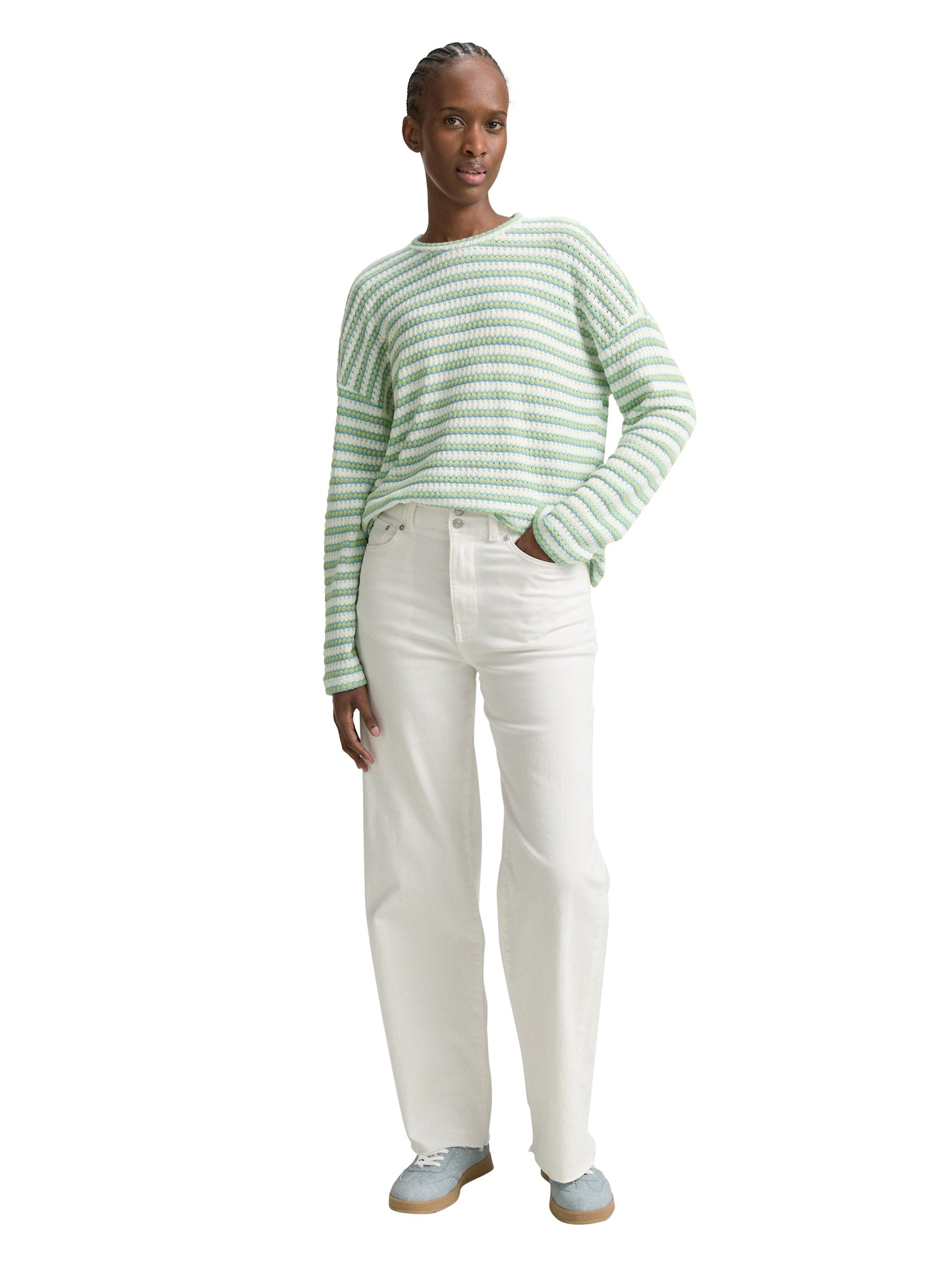 Sweatshirt mit Streifenmuster