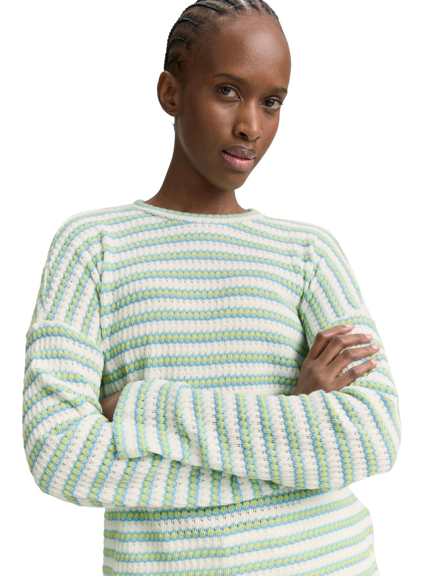 Sweatshirt mit Streifenmuster