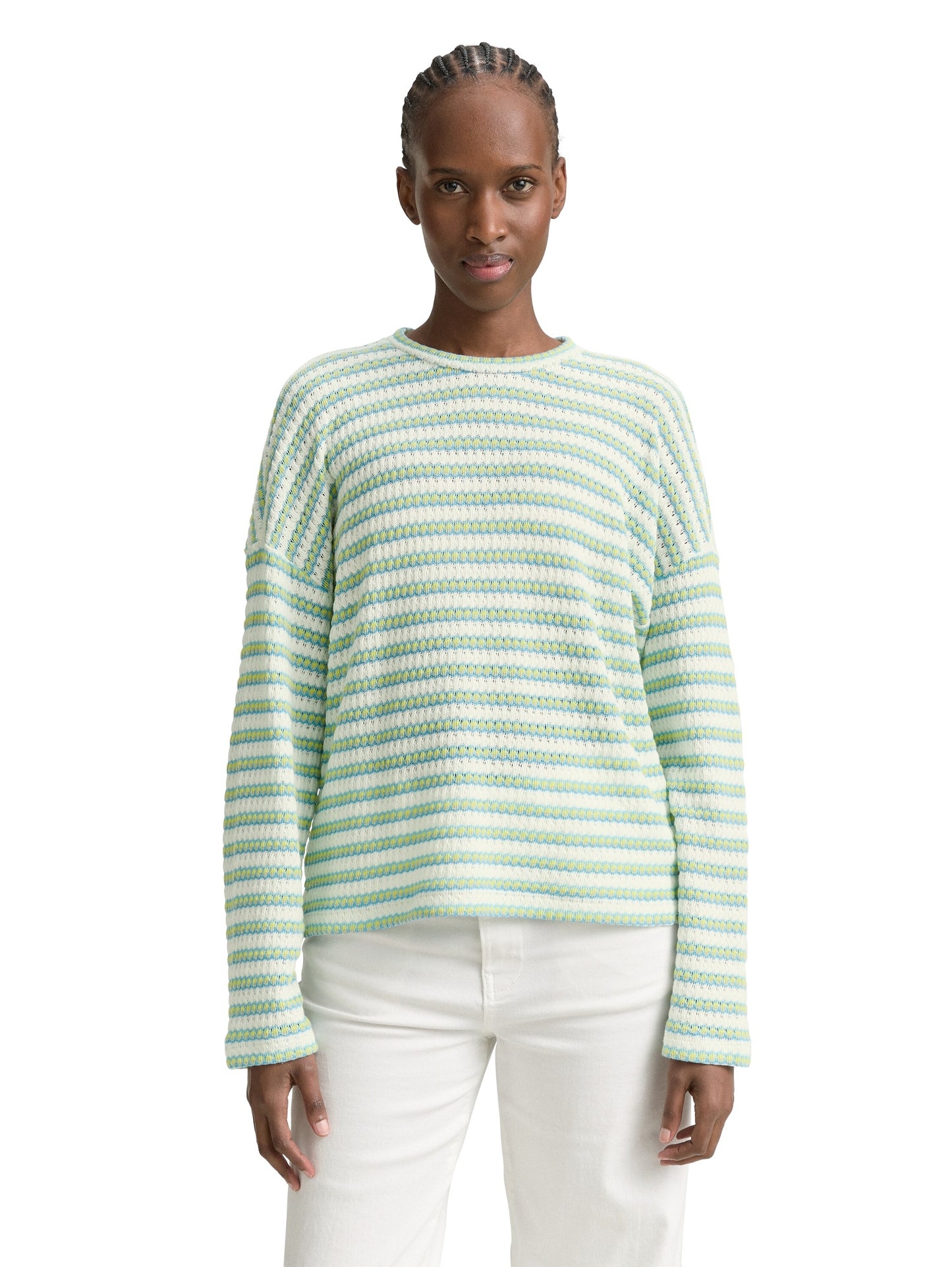 Sweatshirt mit Streifenmuster