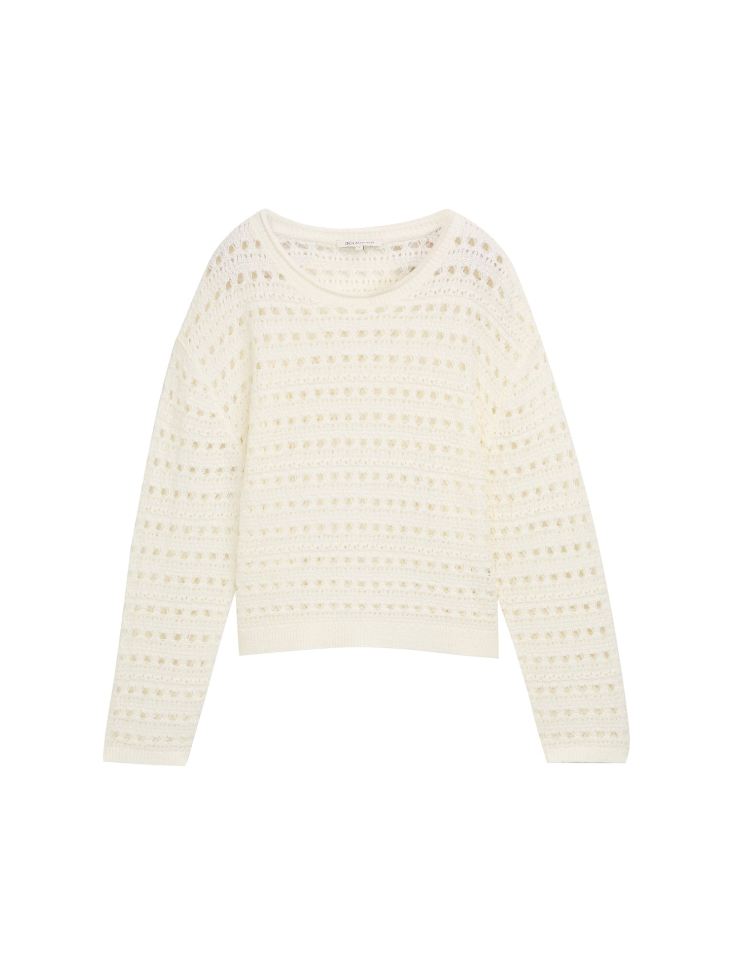 Relaxed Fit Strickpullover mit Lochmuster