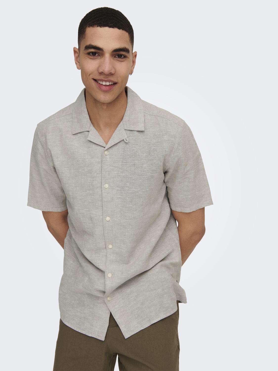 ONSCAIDEN LIFE SS SOLID RESORT LINENNOOS