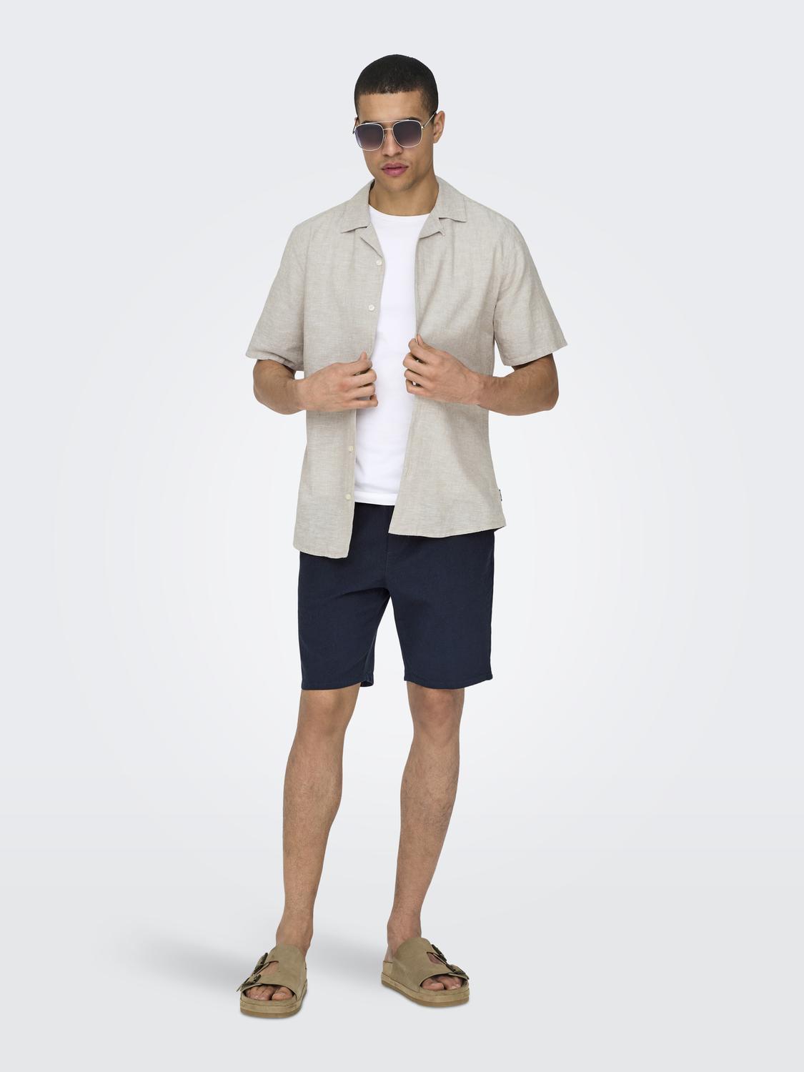 ONSCAIDEN LIFE SS SOLID RESORT LINENNOOS
