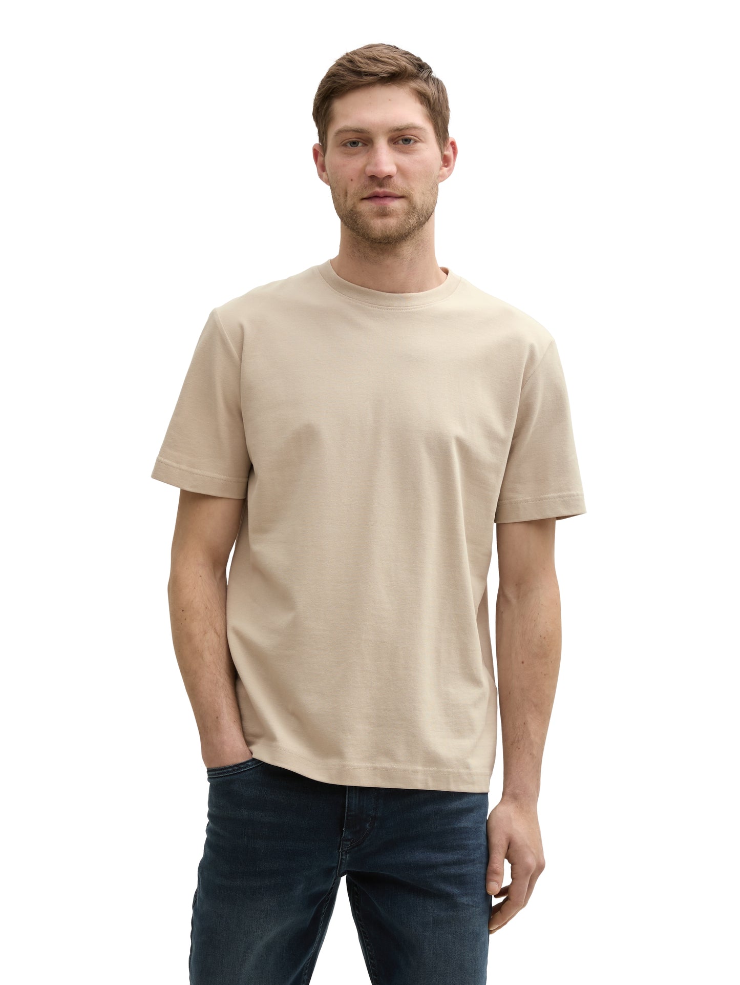 T-Shirt mit Piqué Struktur