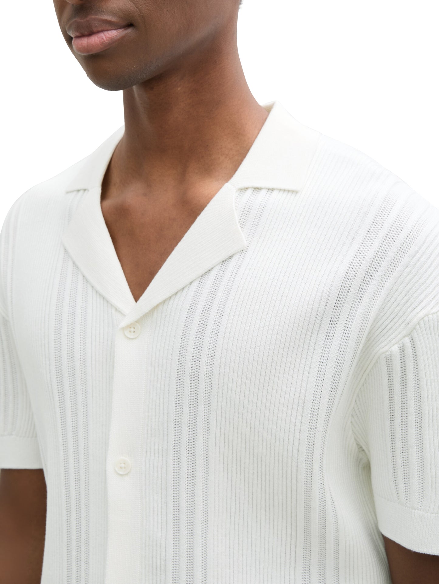 Relaxed Fit Strickhemd im Polo-Look