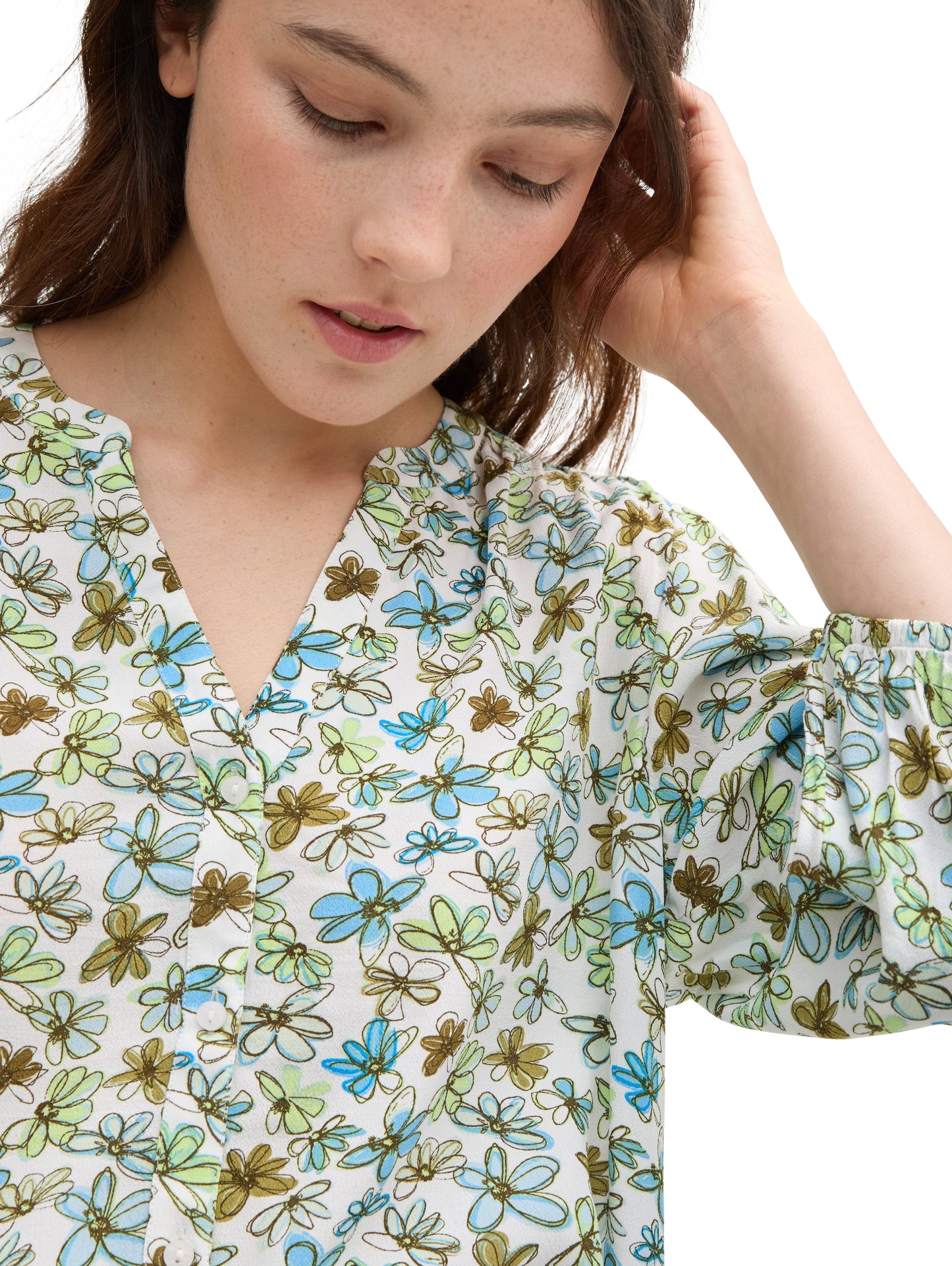 Loose Fit Bluse aus Viskose