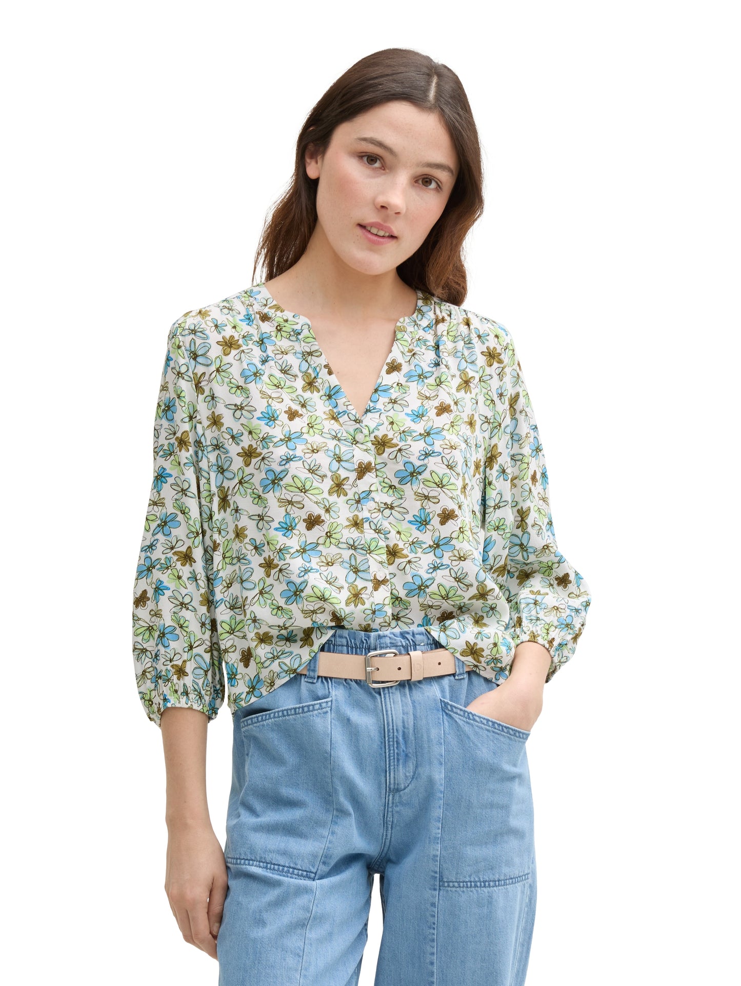 Loose Fit Bluse aus Viskose