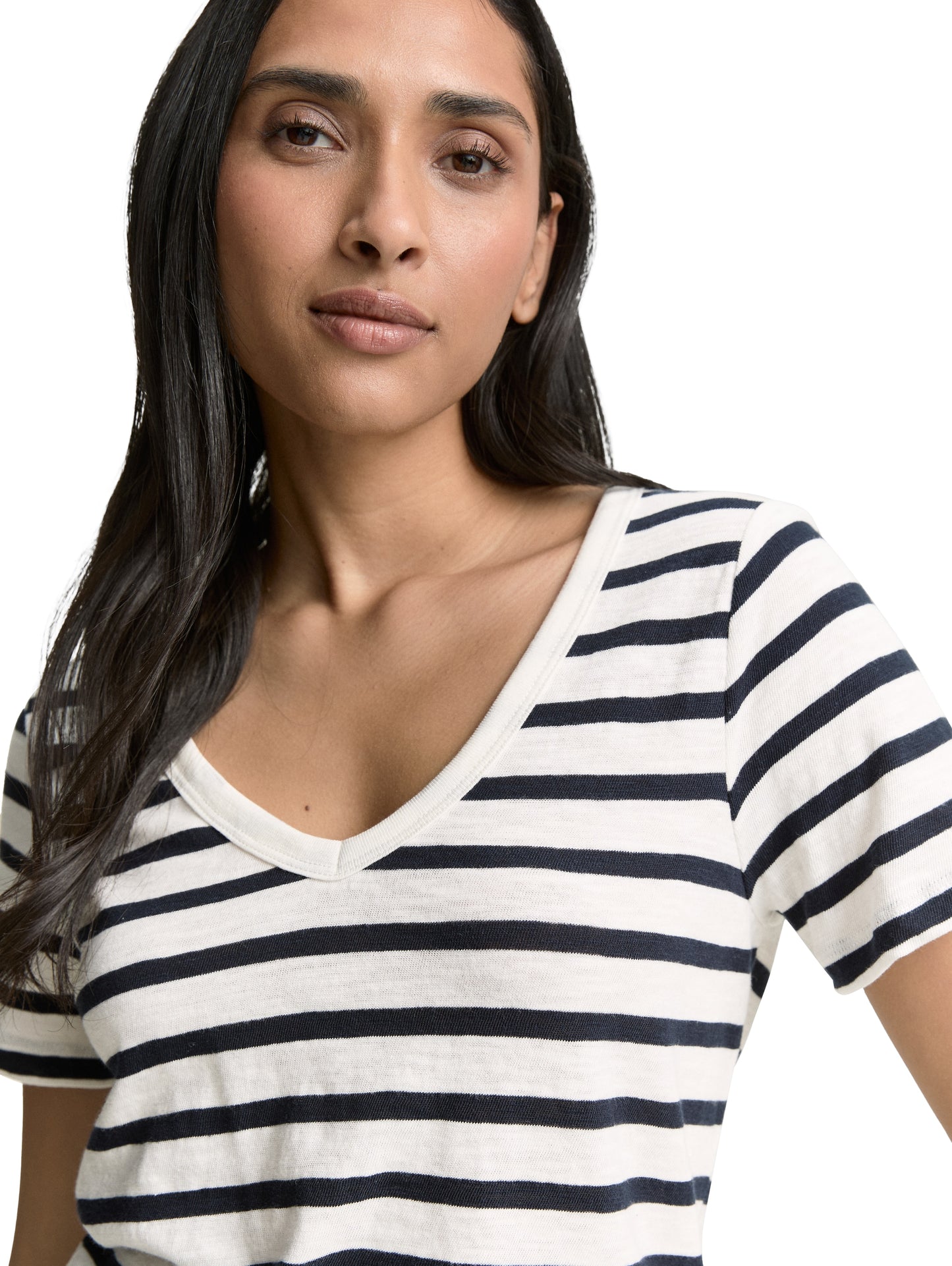 T-Shirt mit V-Ausschnitt