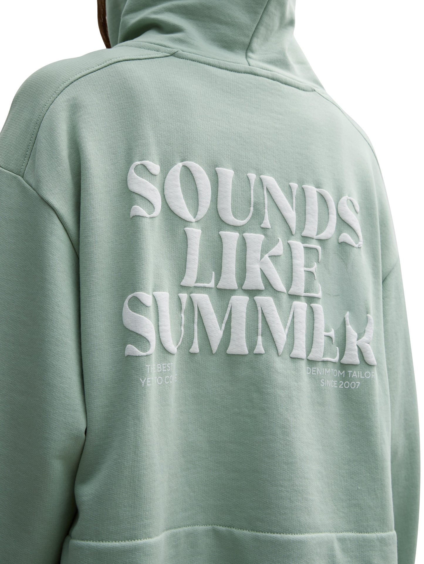 Oversize Hoodie Sweatjacke mit Print