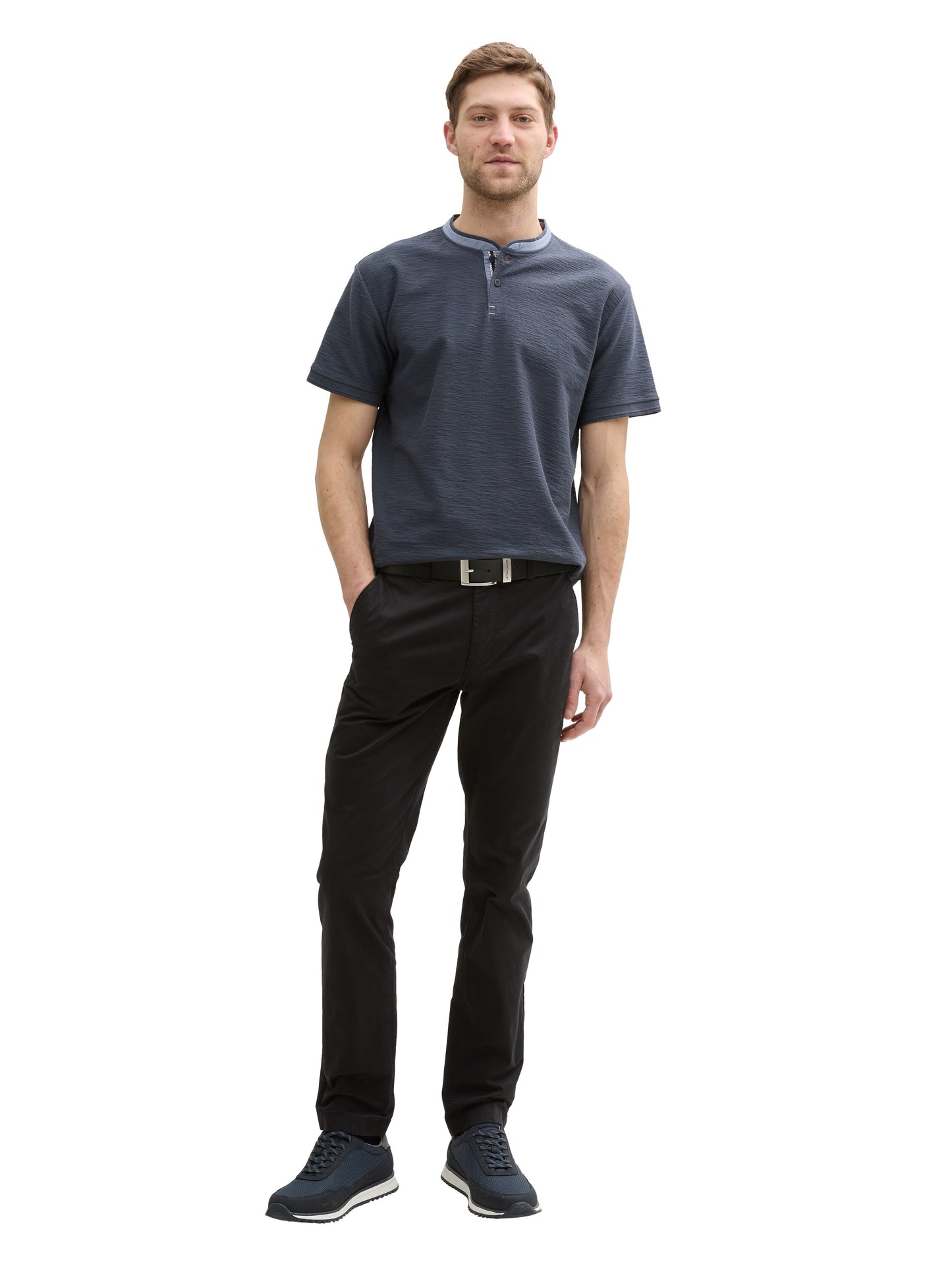 Poloshirt mit Stehkragen