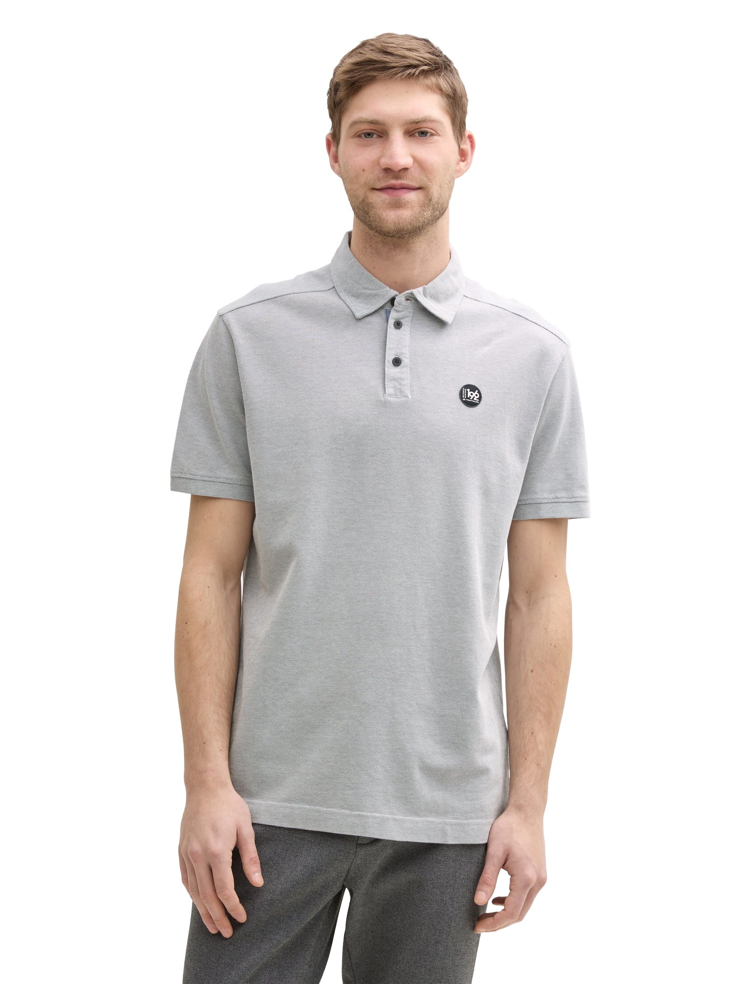 Poloshirt mit Struktur