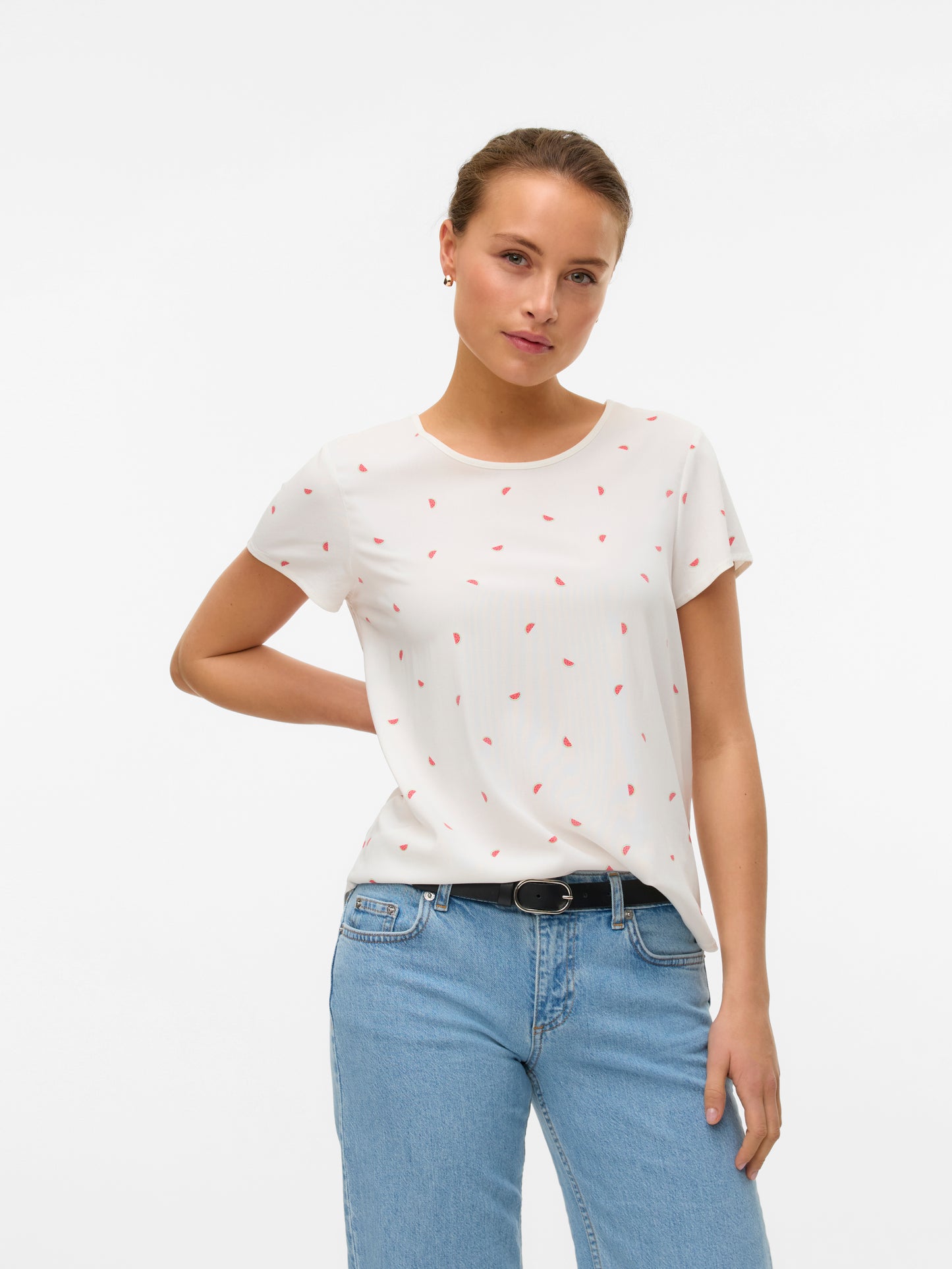 VMBELLA SS TOP AOP WVN GA