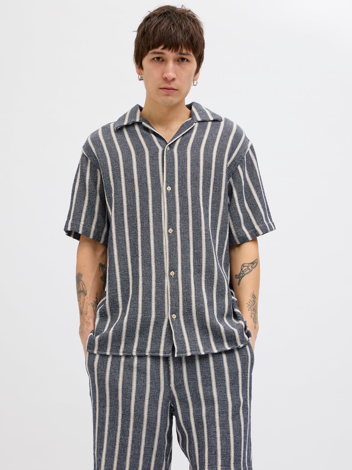 JORCOBA STRIPE RESORT SHIRT SS SN