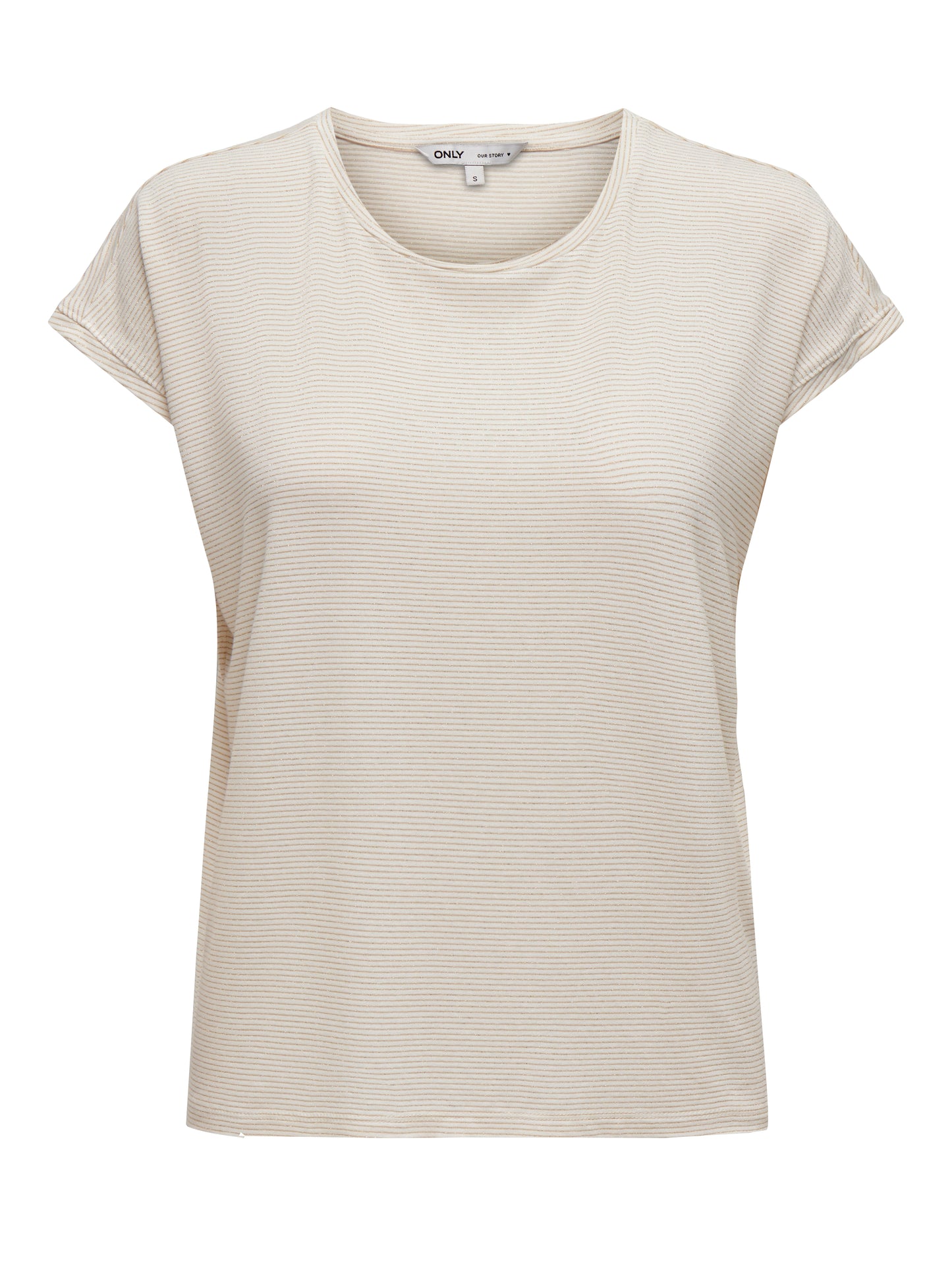 ONLCLAUDIA S/S GLITTER TOP NOOS JRS