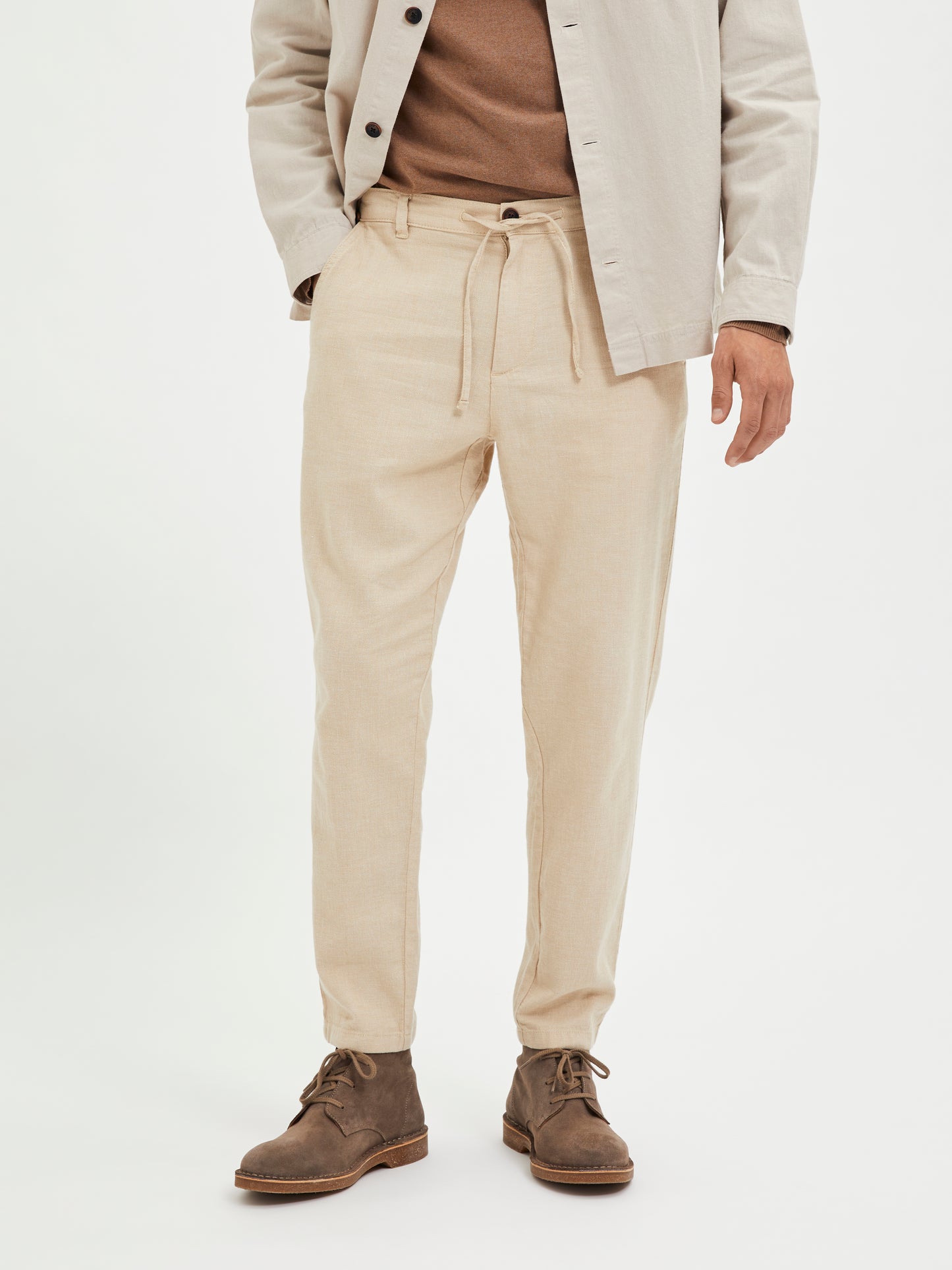 SLH172-SLIMTAPE BRODY LINEN PANT NOOS