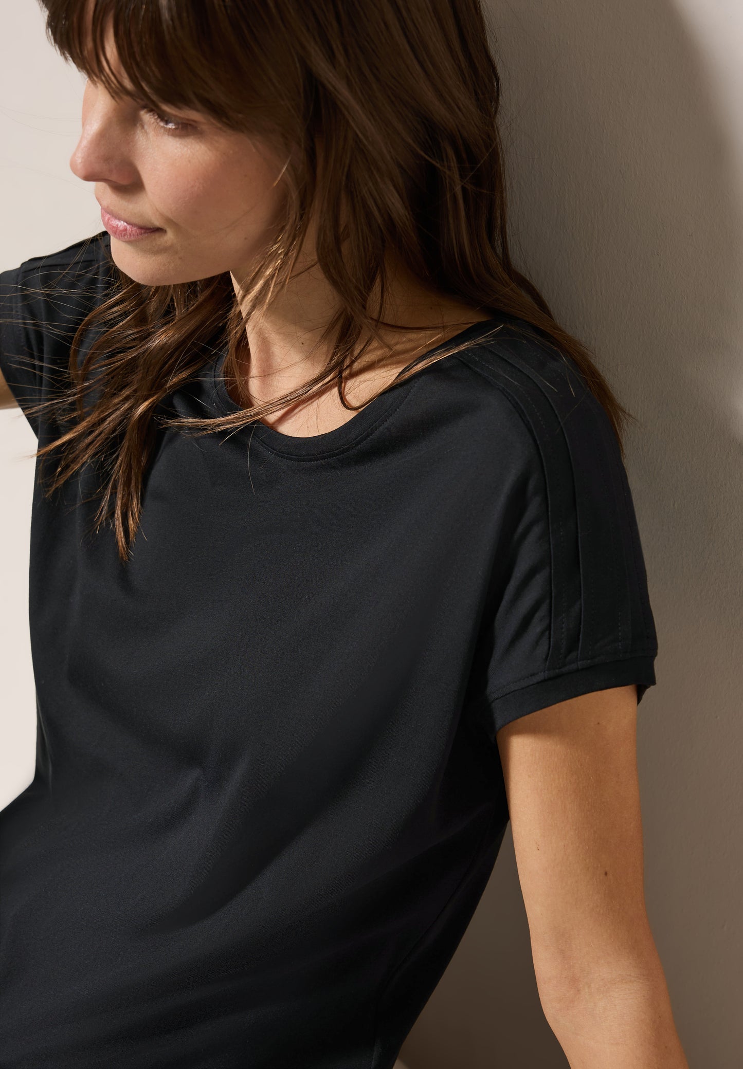 Shirt in Unifarbe