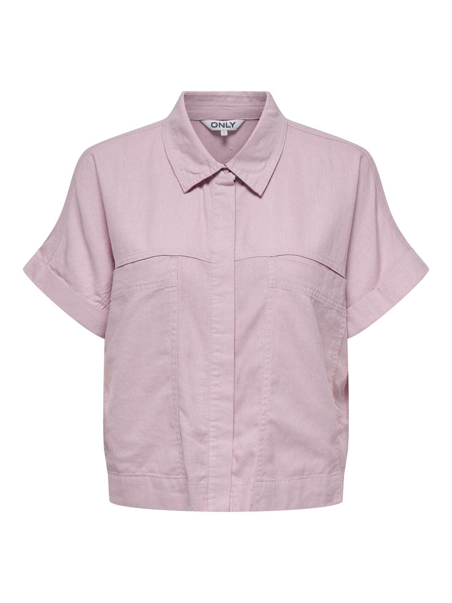 ONLCARO S/S LINEN BL BOXY SHIRT CC PNT