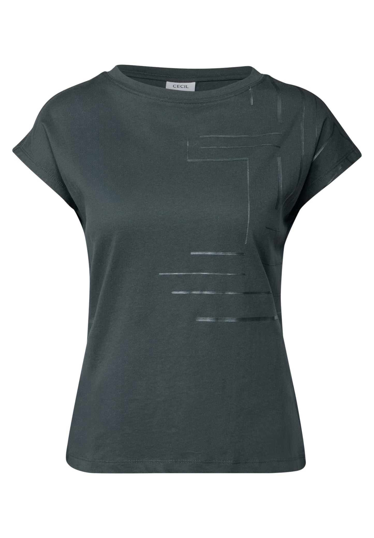 T-Shirt mit Folien-Print