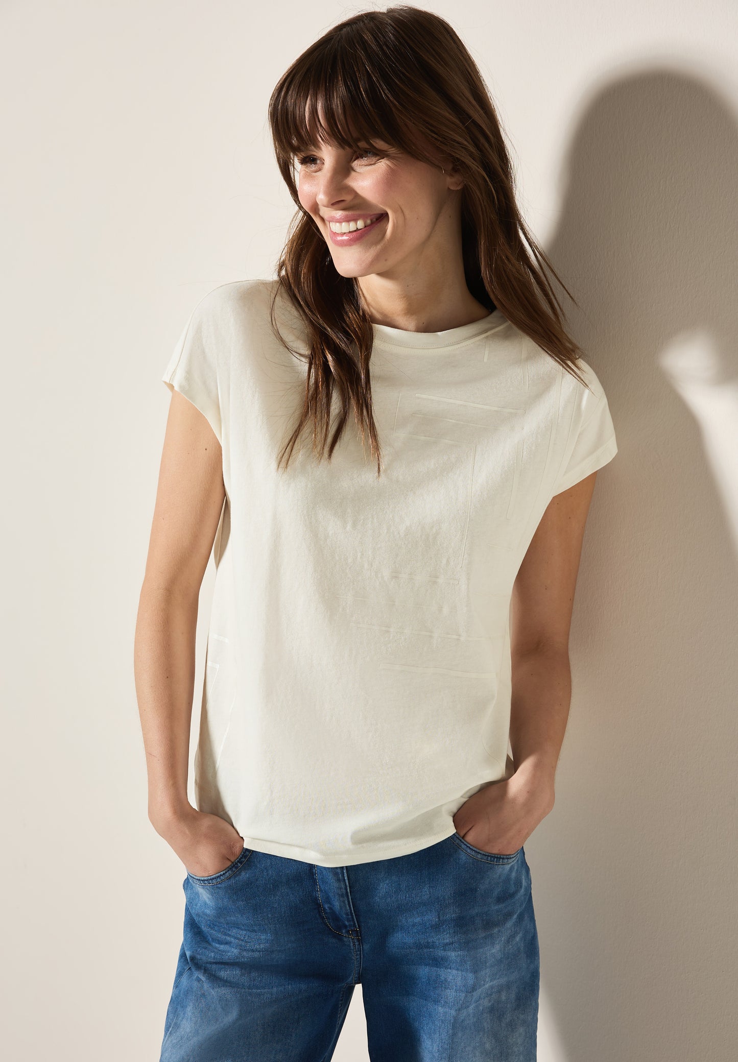 T-Shirt mit Folien-Print