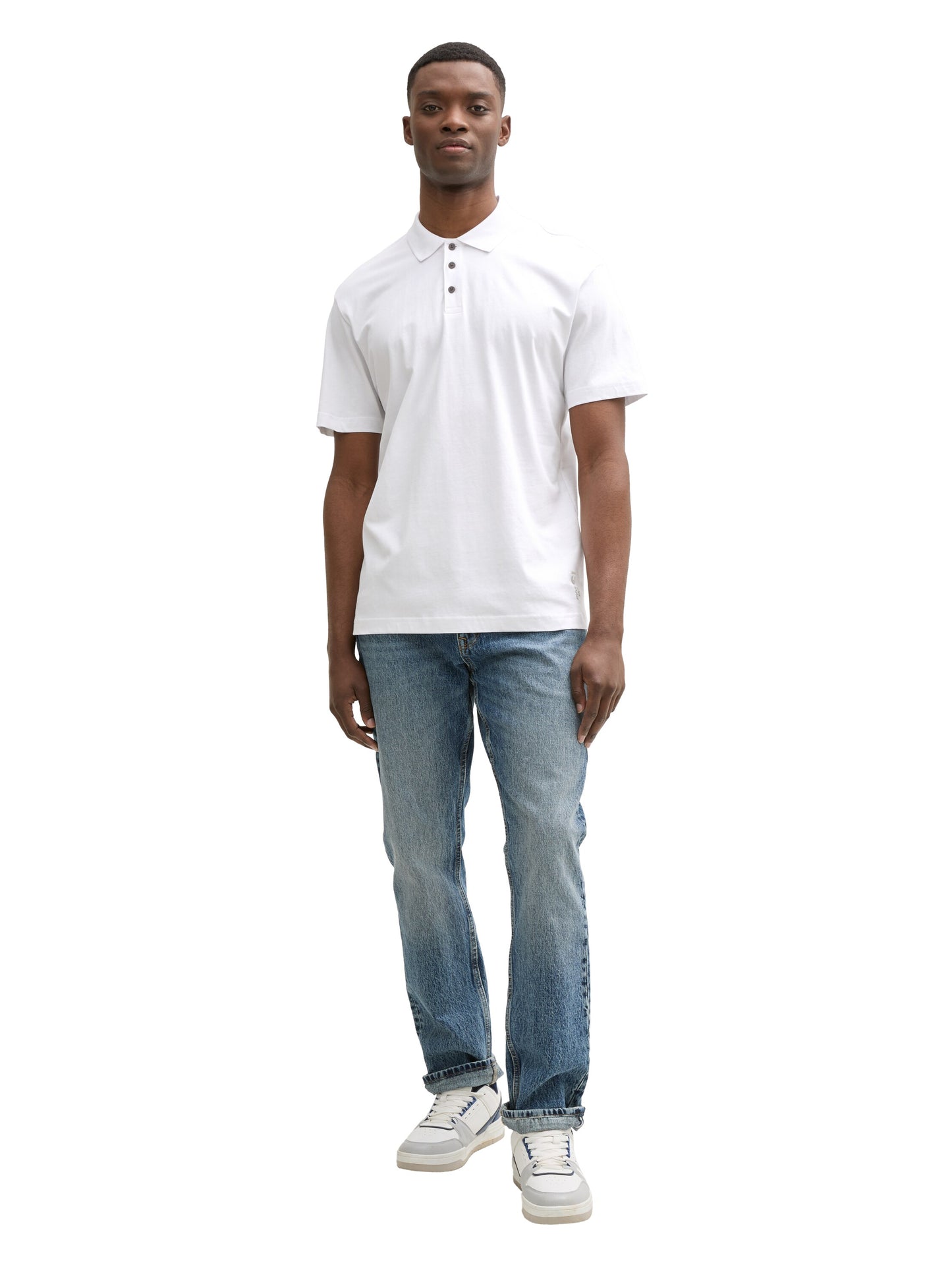 Relaxed Fit Jersey Poloshirt aus Baumwolle