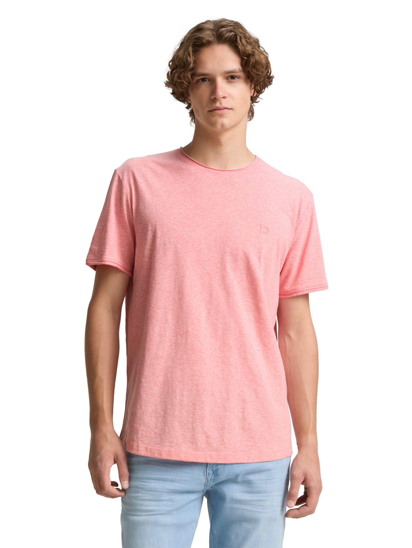 T-Shirt in Melange Optik