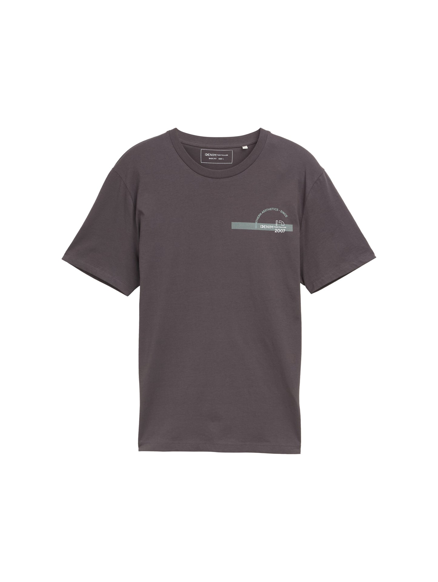 Basic T-Shirt mit Logo-Print
