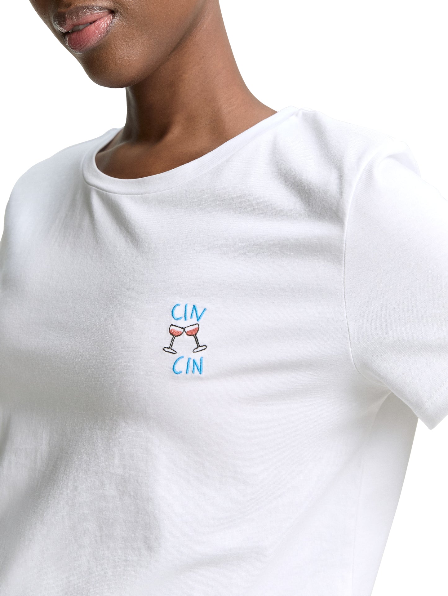 T-Shirt mit Stickerei