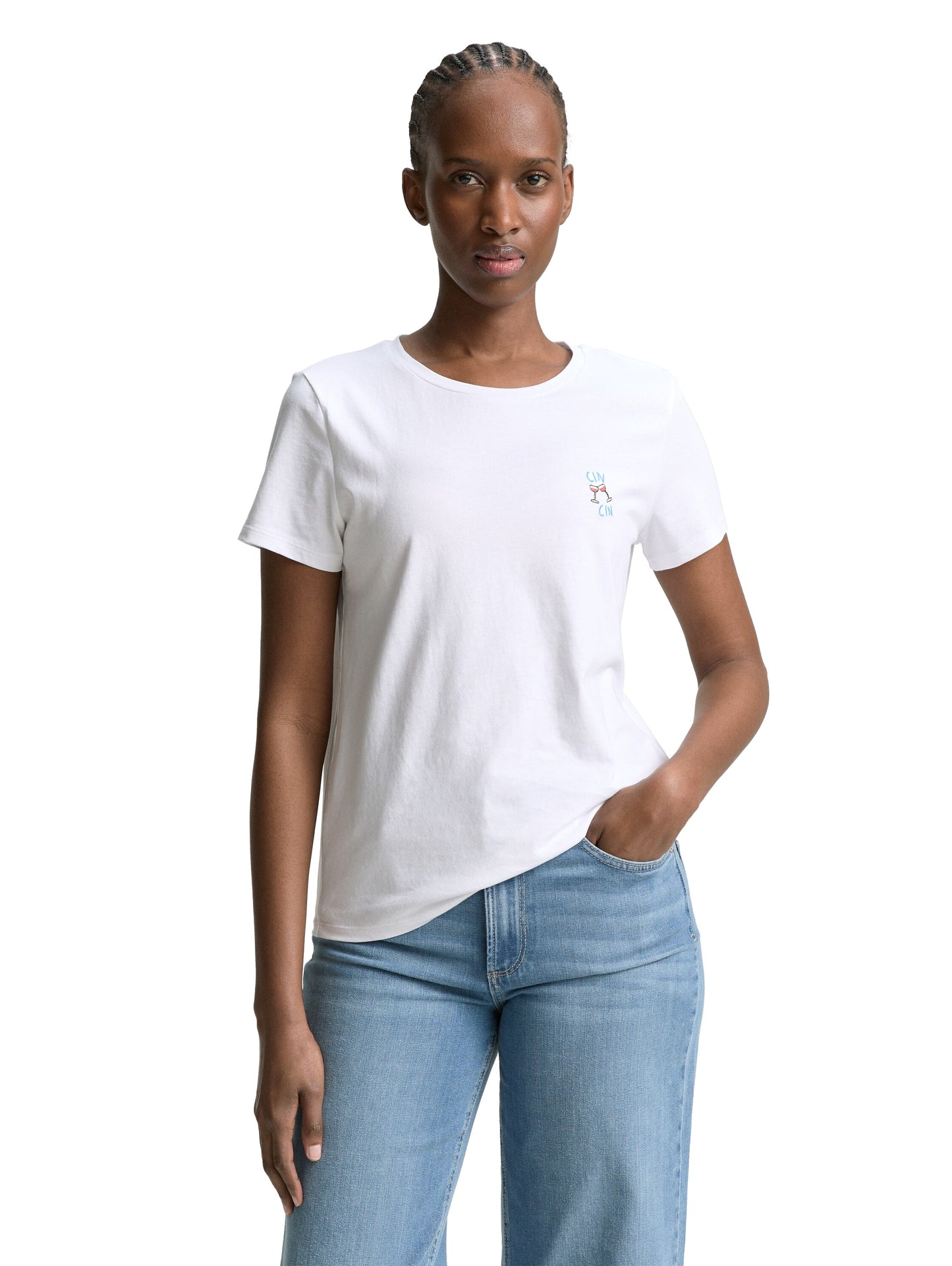 T-Shirt mit Stickerei