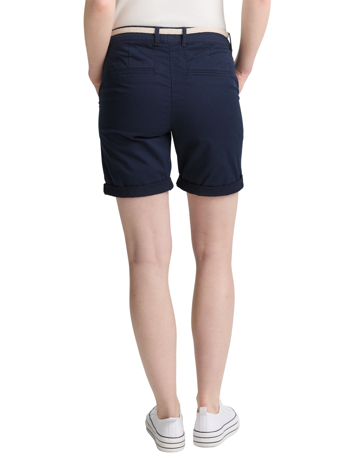 Chino Bermuda Shorts mit Gürtel