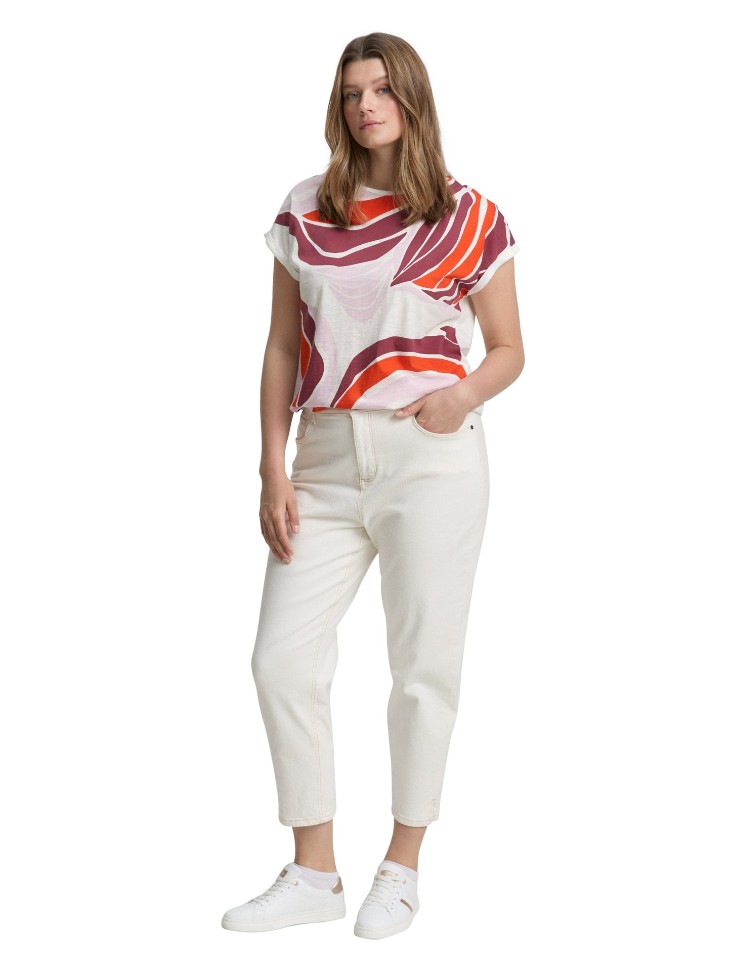 Plus Size - T-Shirt mit Muster