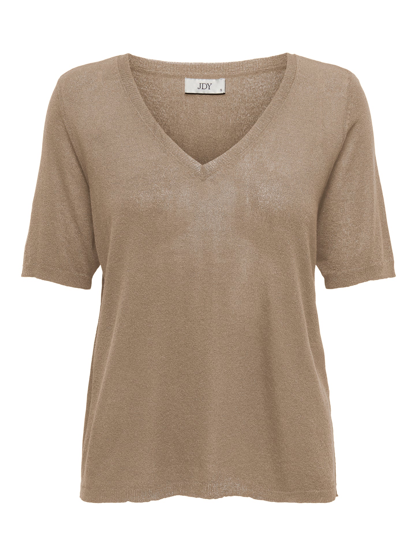 JDYKAYA LUREX S/S V-NECK PULLOVER KNT