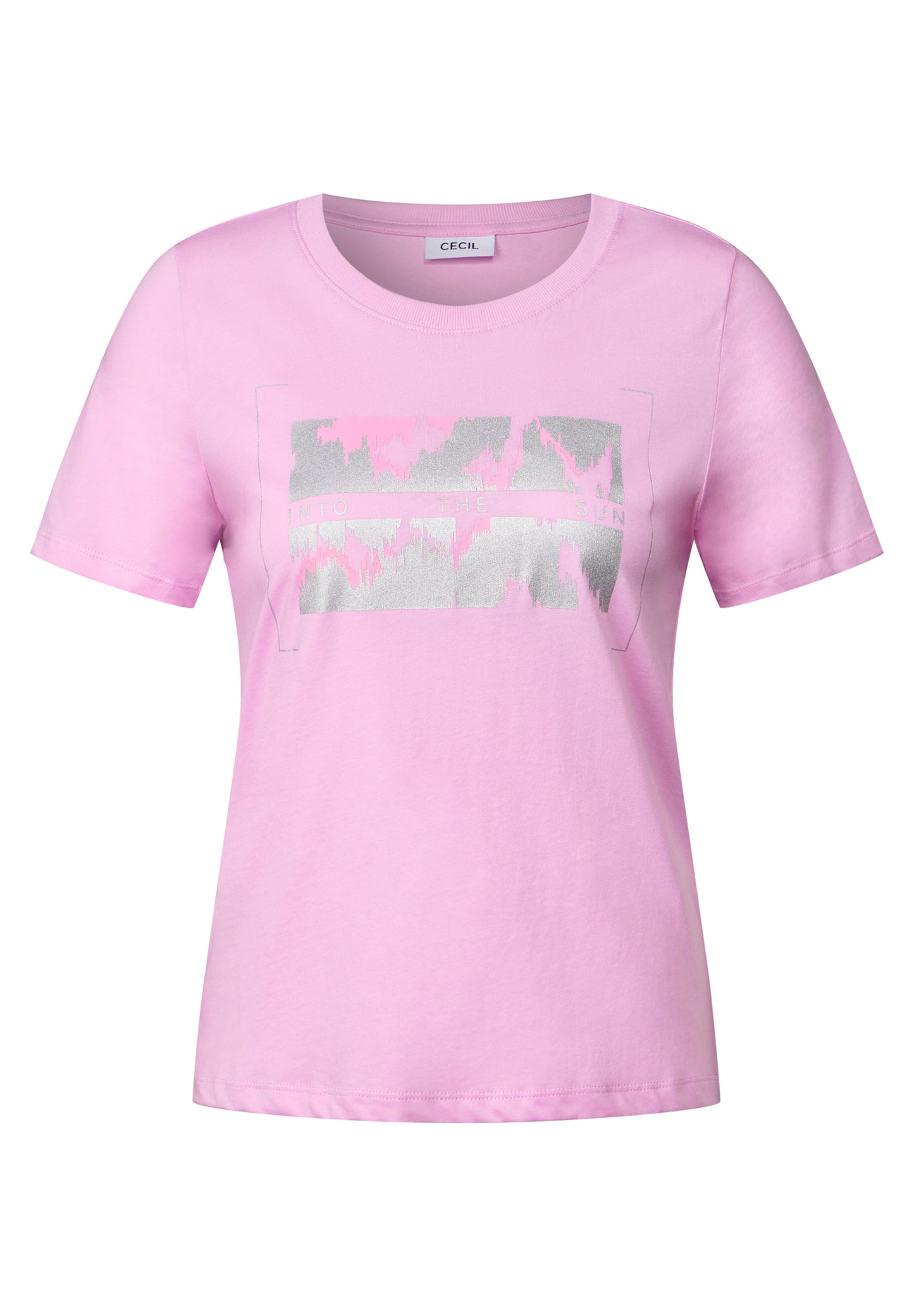 T-Shirt mit Folienprint