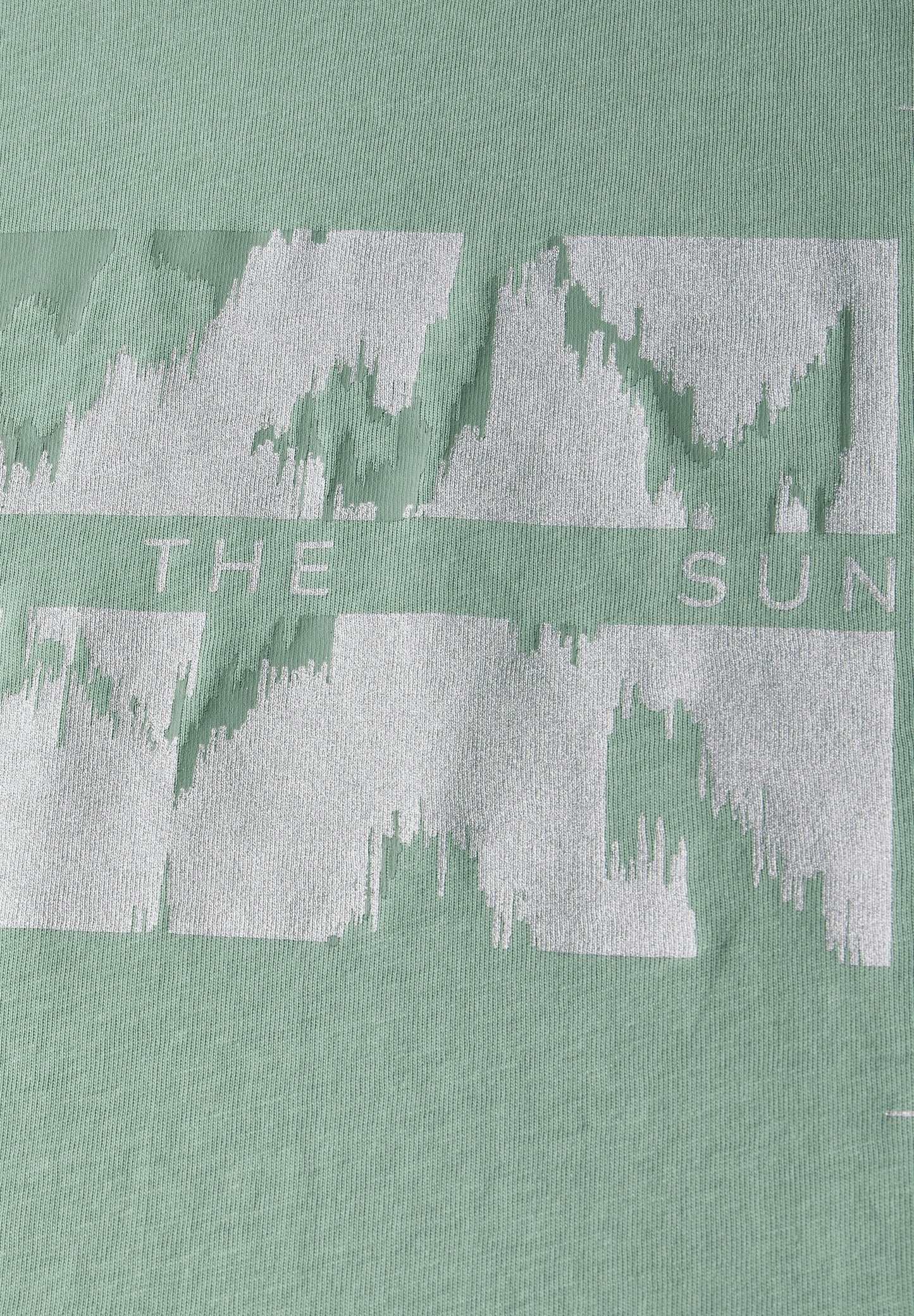 T-Shirt mit Folienprint