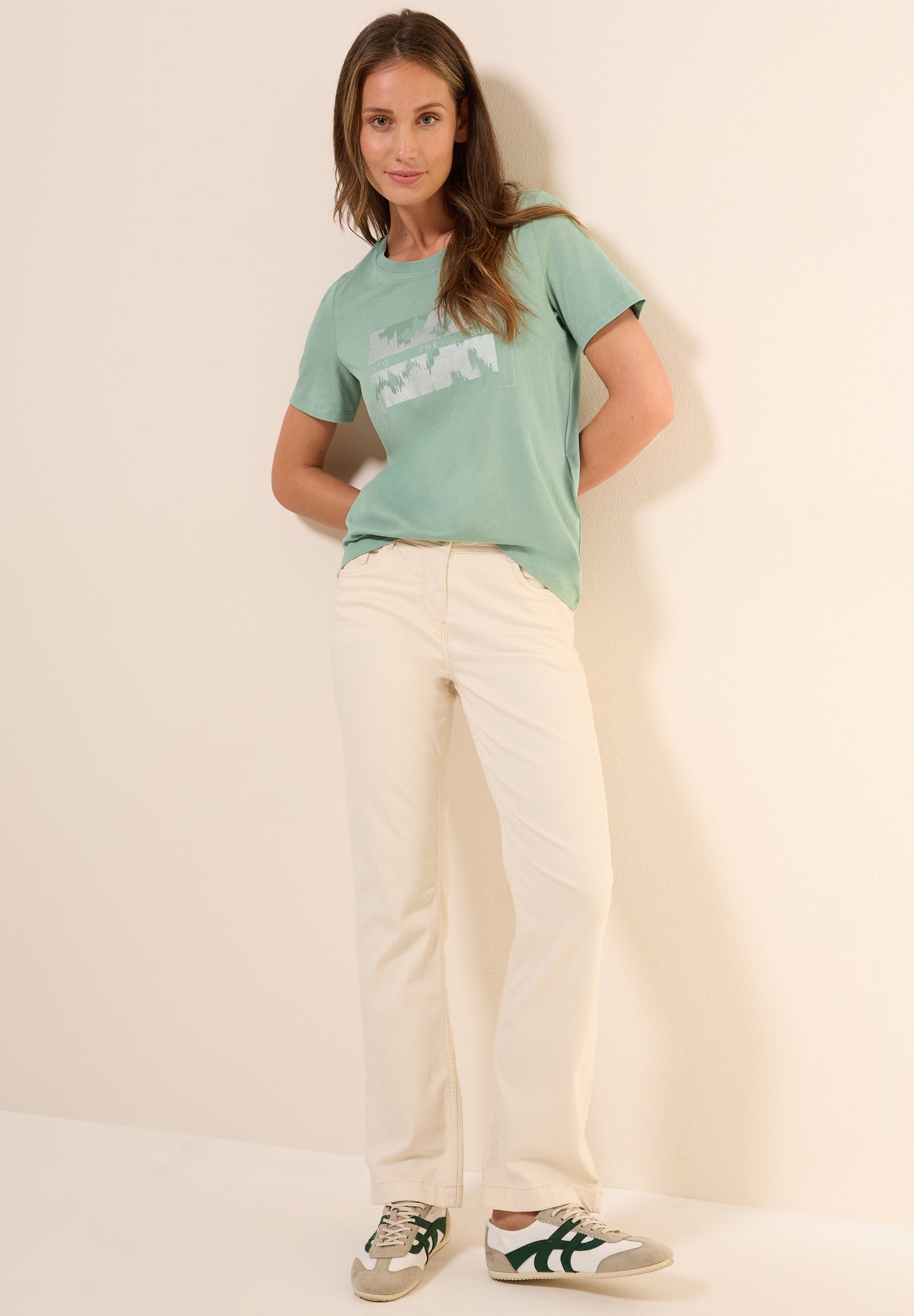 T-Shirt mit Folienprint
