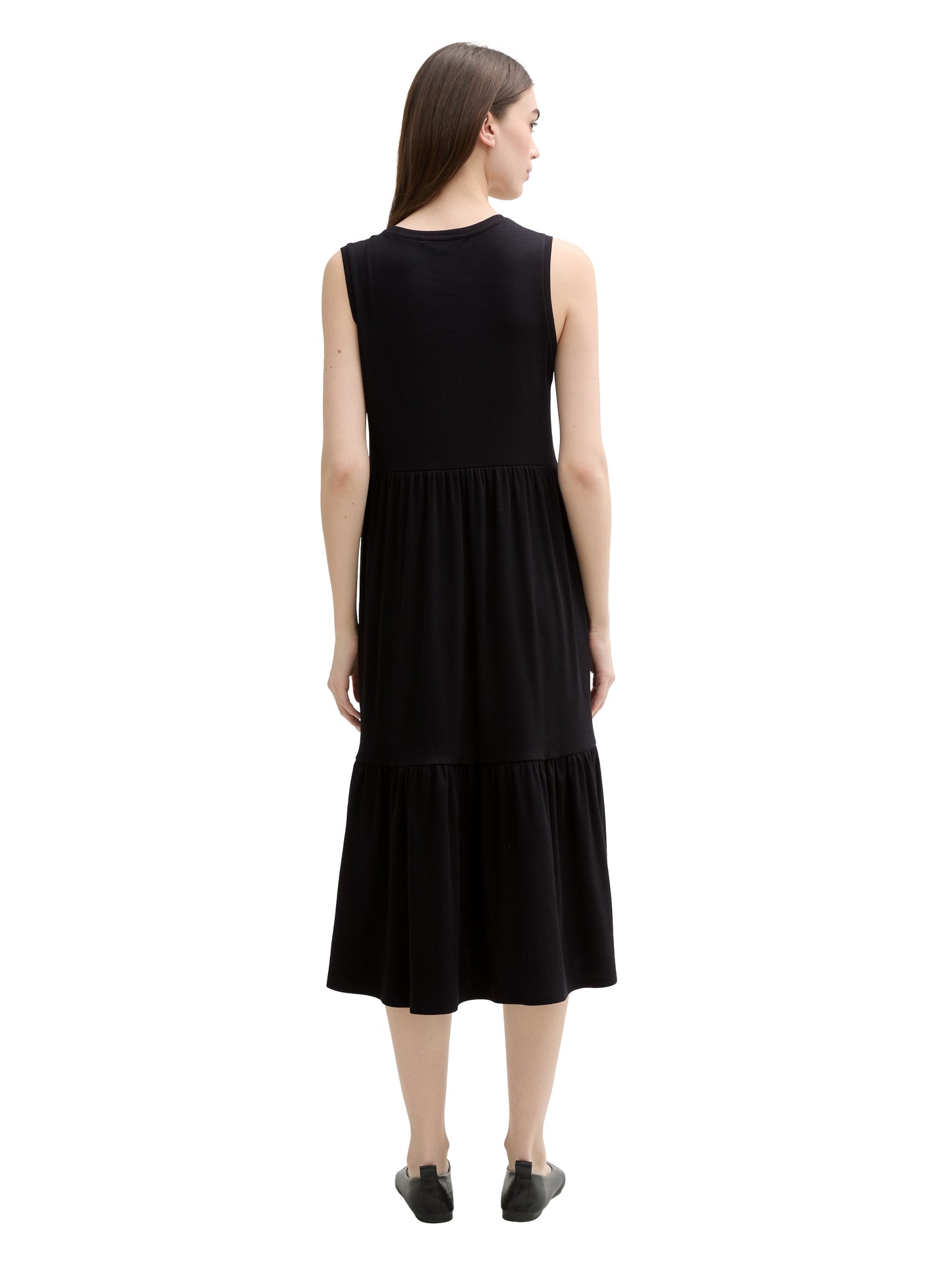 Midi-Kleid mit Rippstruktur
