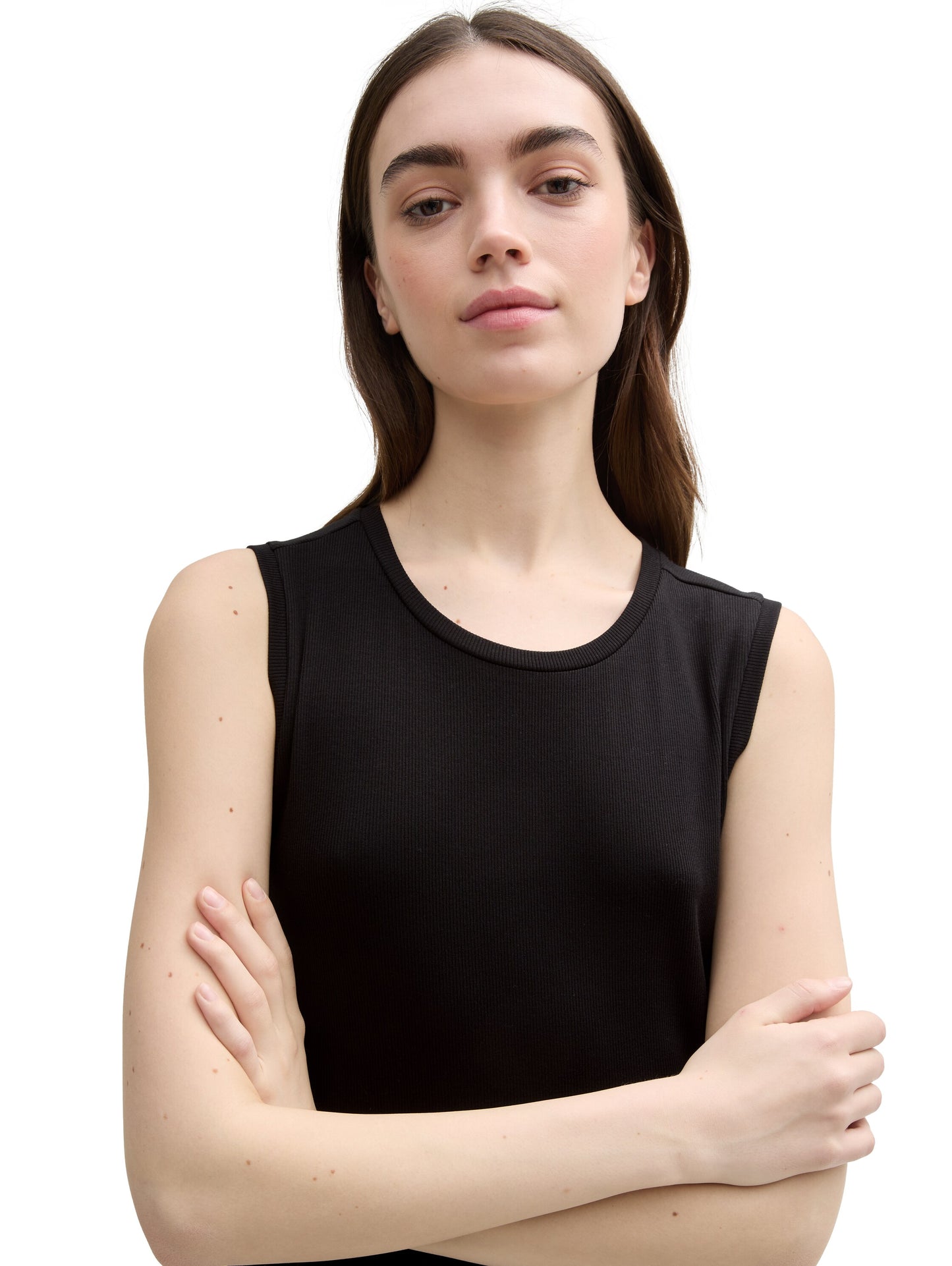 Midi-Kleid mit Rippstruktur