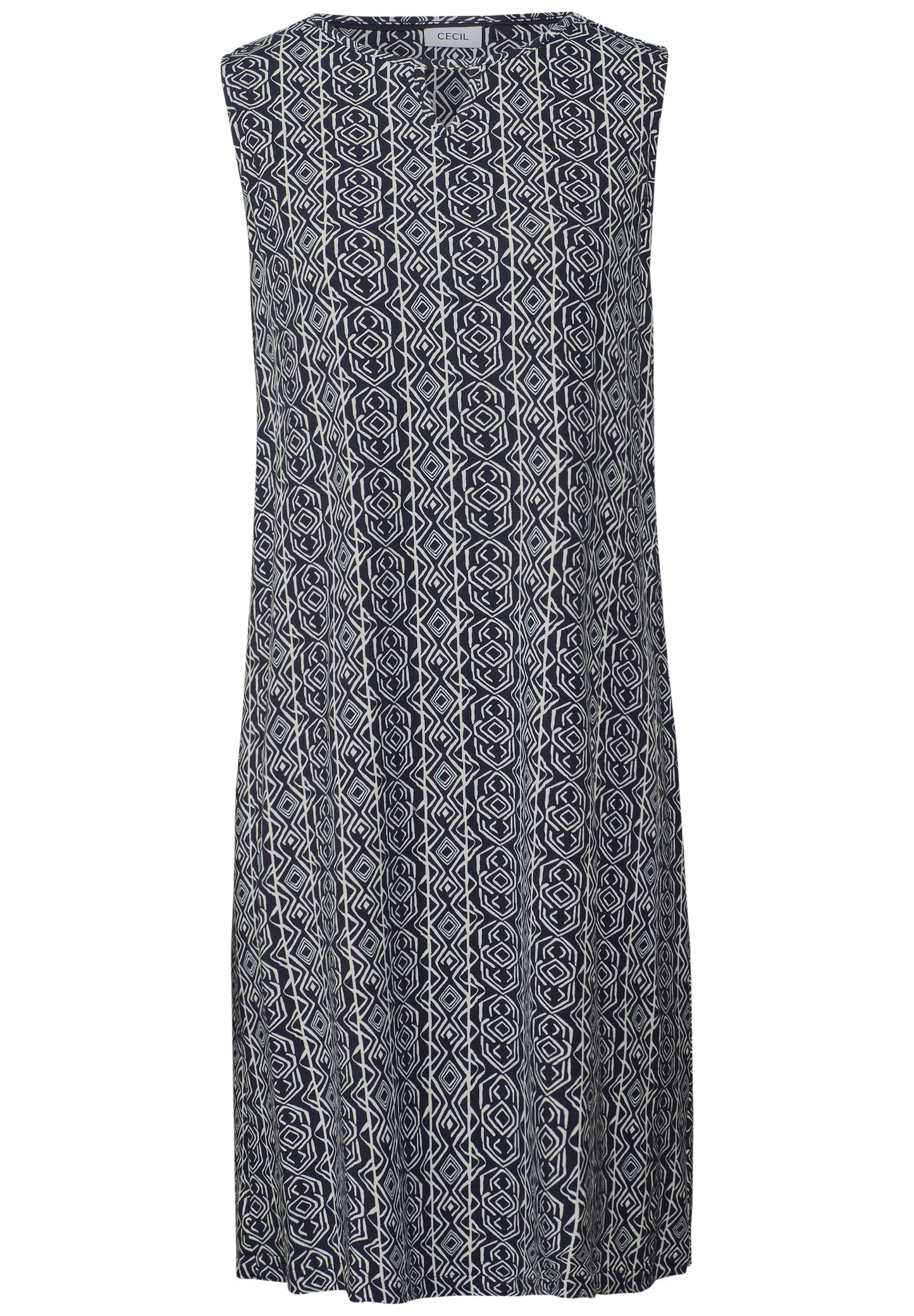 Gemustertes Jersey-Kleid