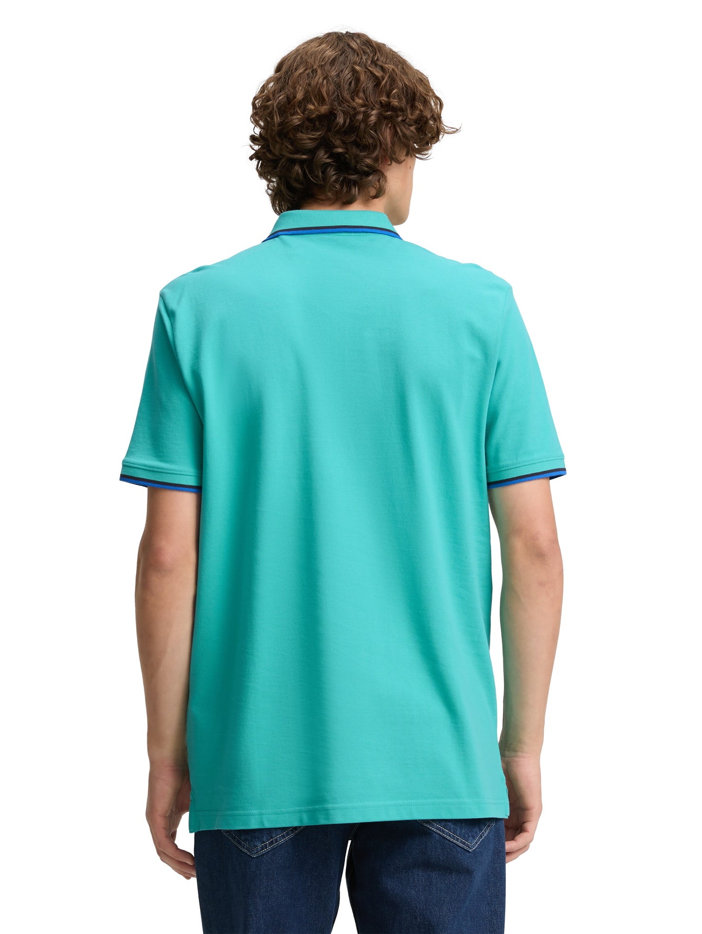 Piqué Poloshirt mit Logo-Print