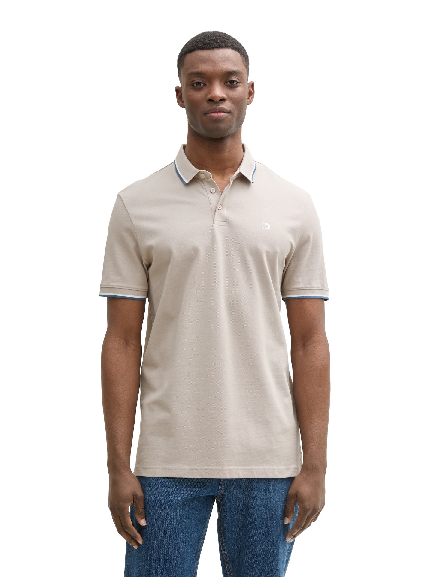 Piqué Poloshirt mit Logo-Print