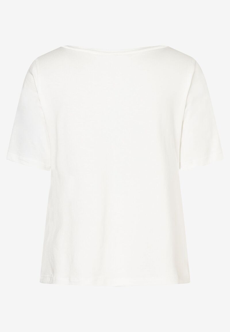 T-Shirt mit Steinchen-Schrift Sommer-Kollektion