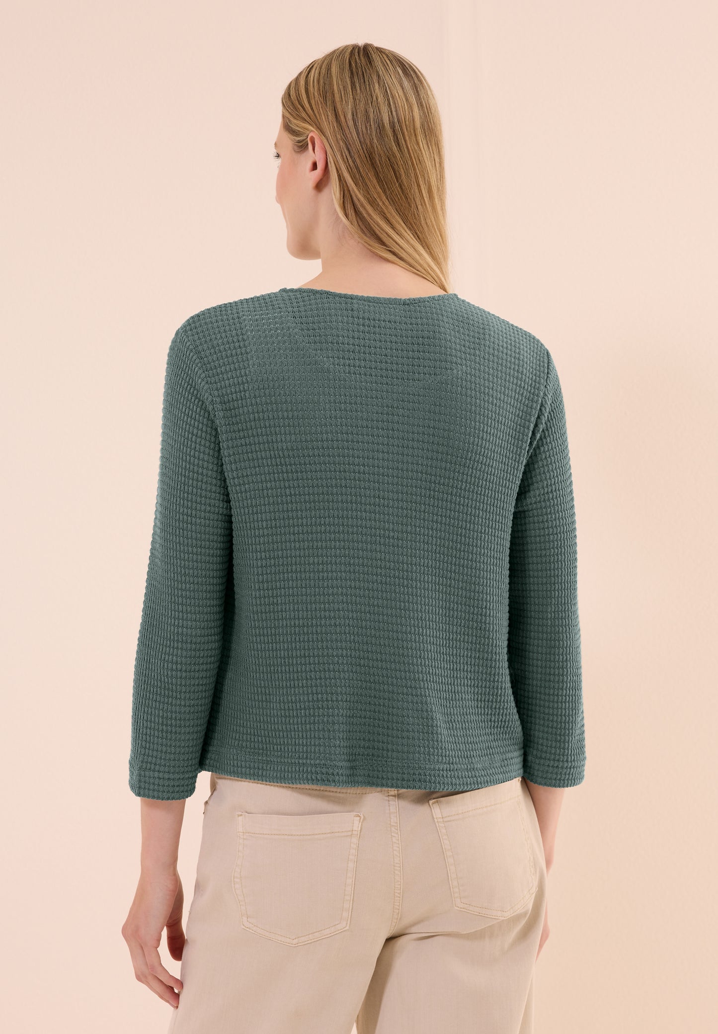 Offene Ajour-Look Jacke